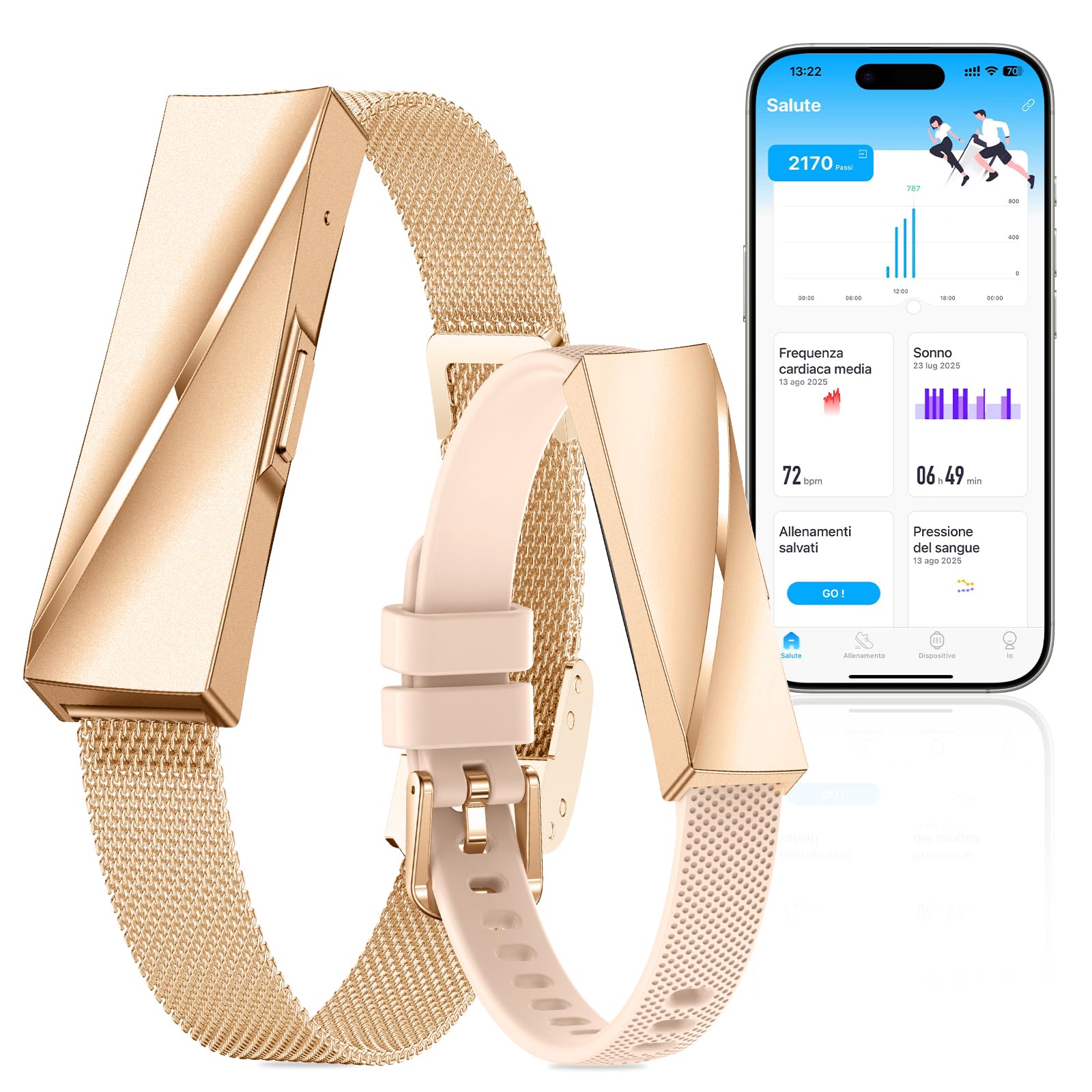 Iso Tech Smart Braccialetto Fitness Band IP68