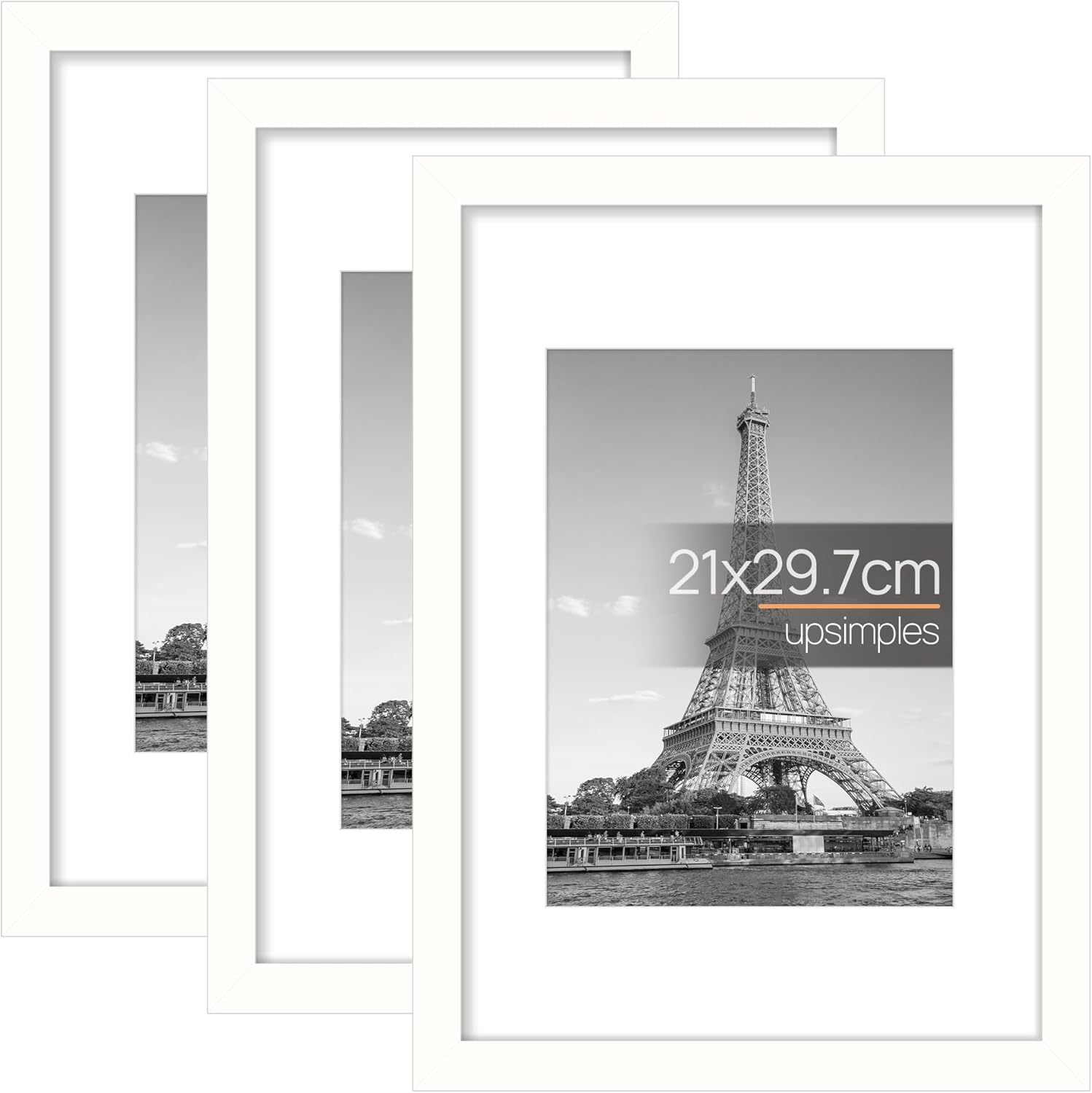 Upsimples Cornice A4, Confezione da 3 Bianche - immagine 1