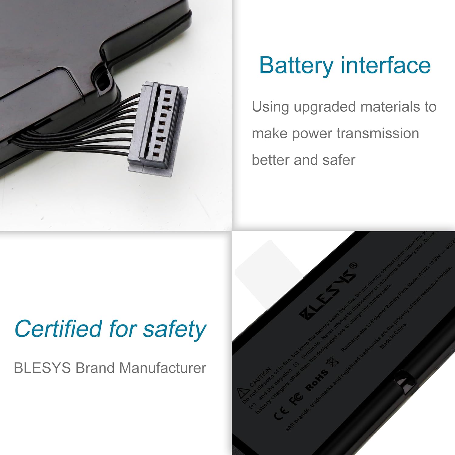 Blesys Batteria A1322 per MacBook Pro 13" A1278 - immagine 5