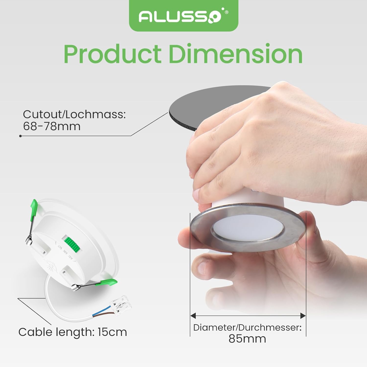 Alusso Faretto LED Incasso Extra Piatto 5W - immagine 5