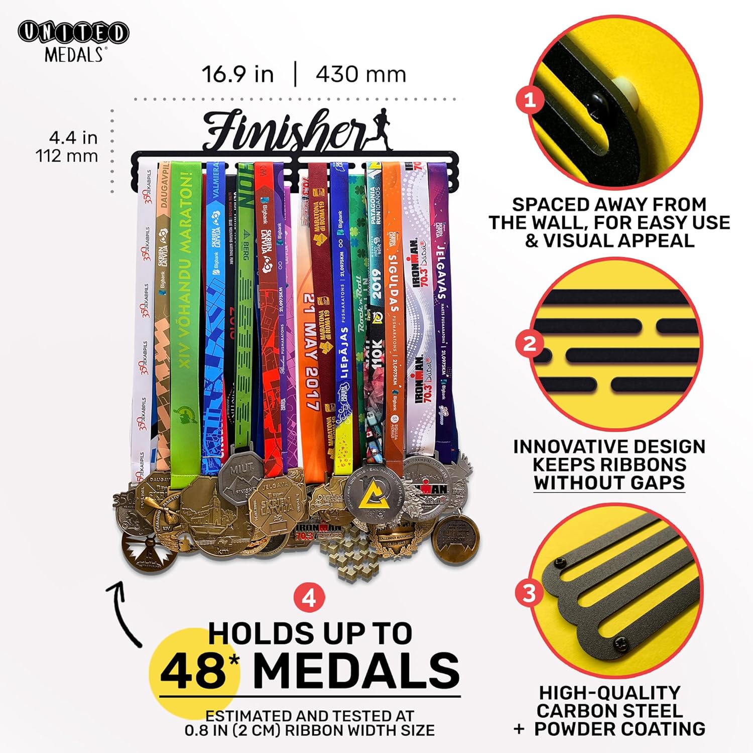 Finisher Sport Porta Medaglie Acciaio - immagine 2