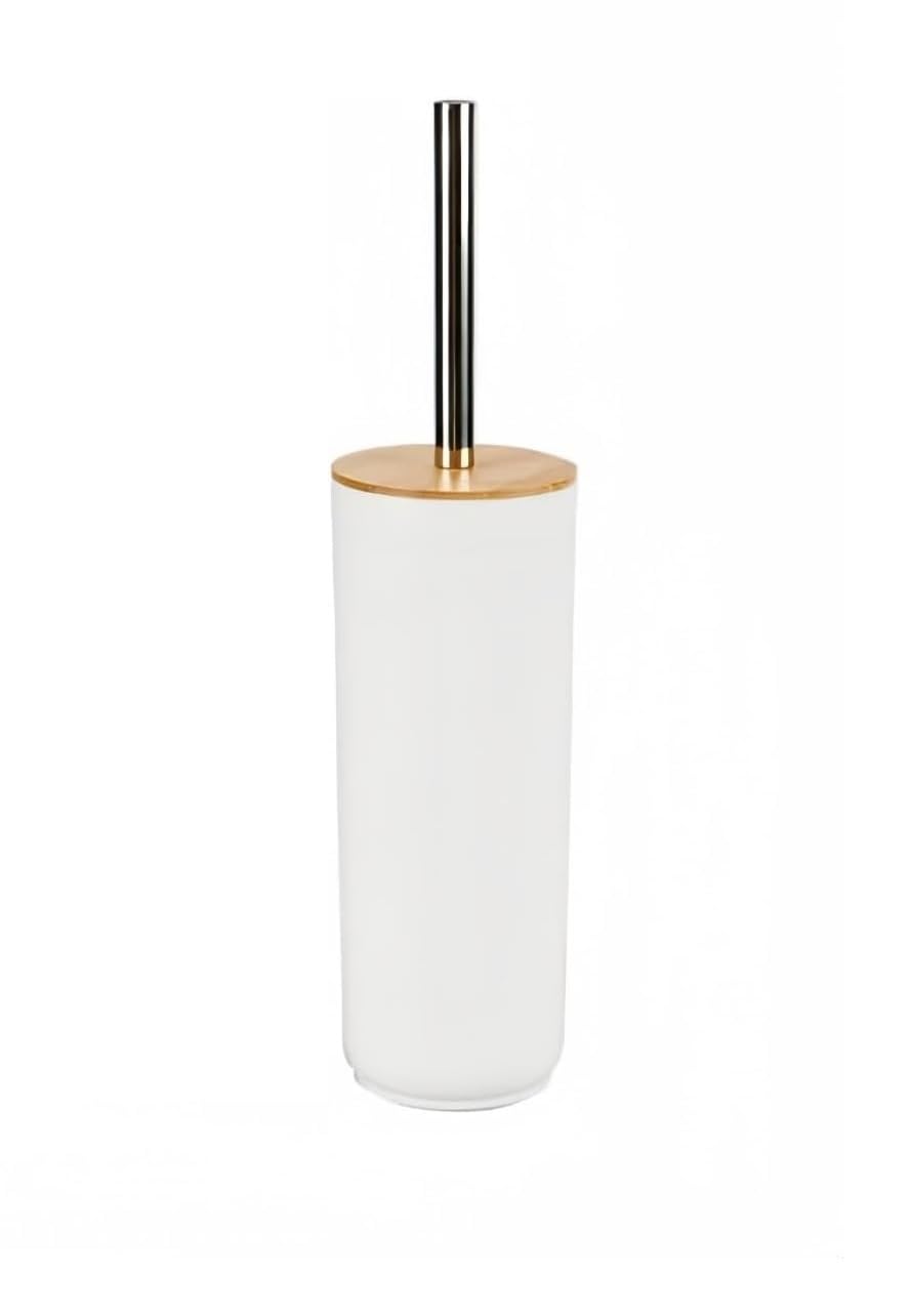 Damdam Go Scopino per il Bagno in Bambù, Bianco