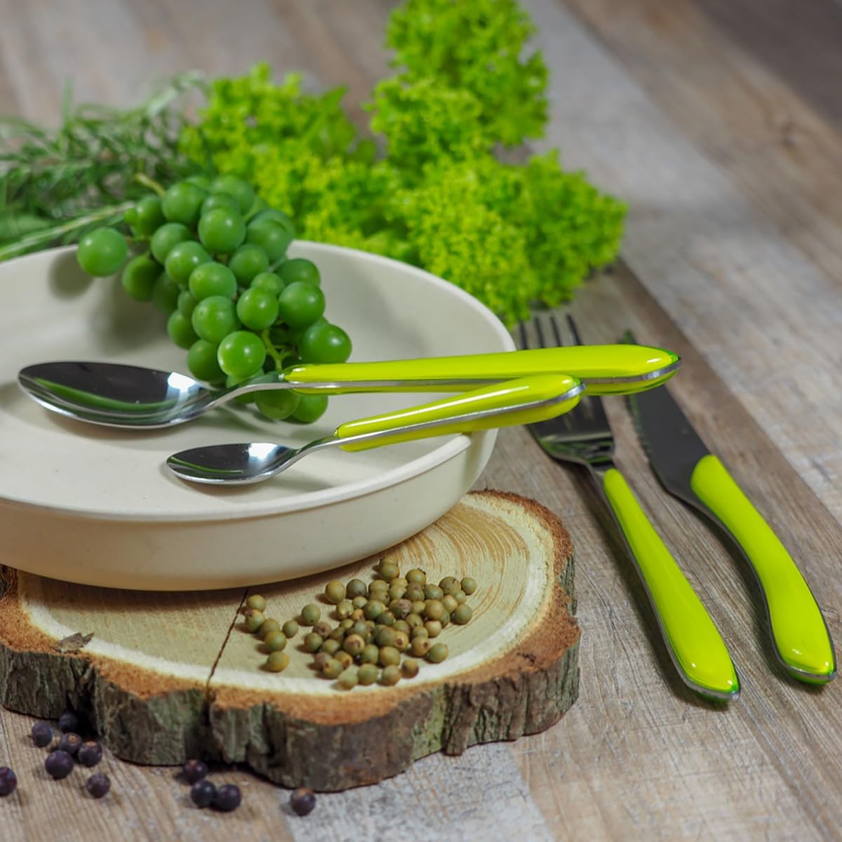 Amefa Servizio Posate Eclat 32 Pezzi, Verde Anice - immagine 4
