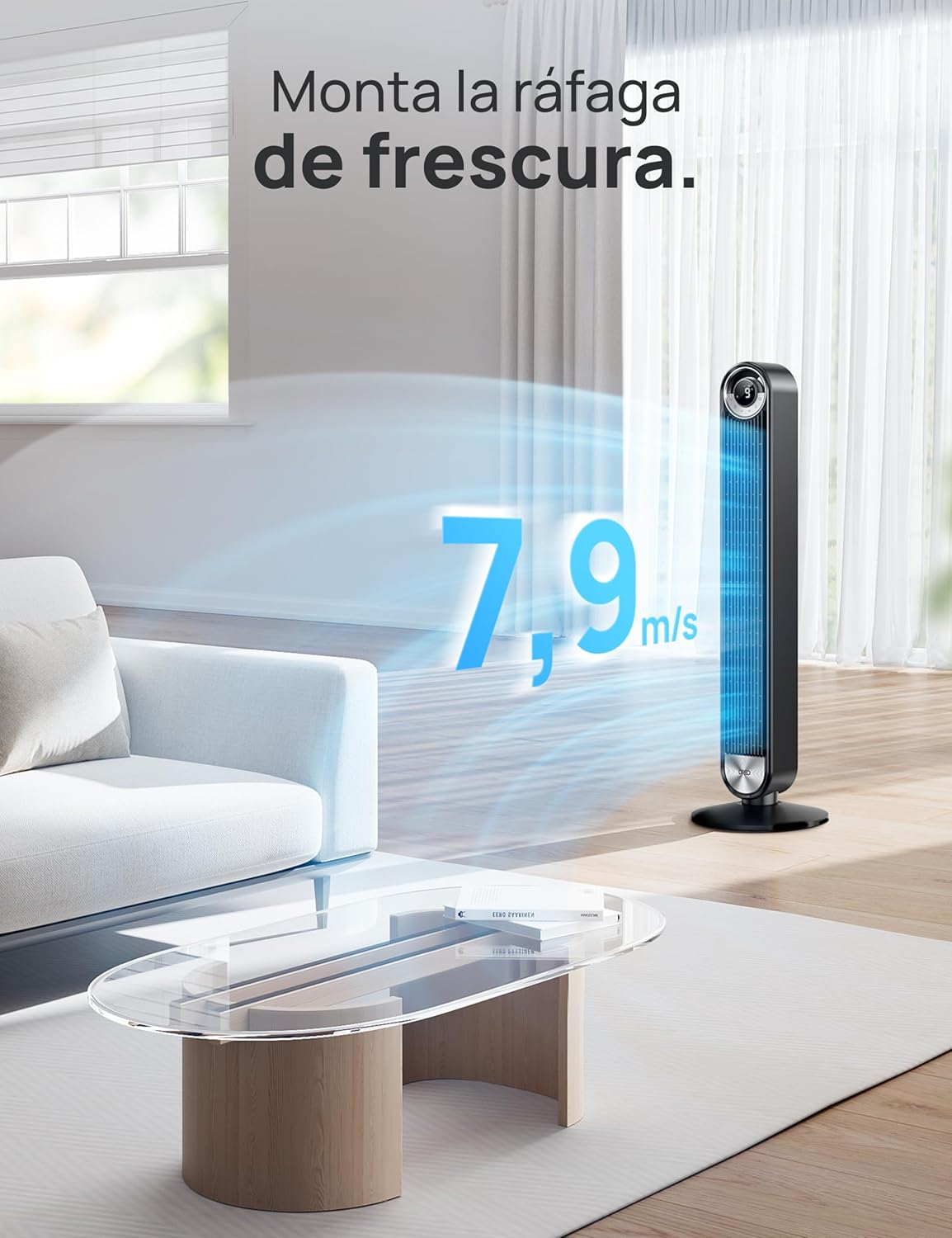 Dreo Cruiser Pro 106 cm Smart Tower Fan WiFi Alexa - immagine 3