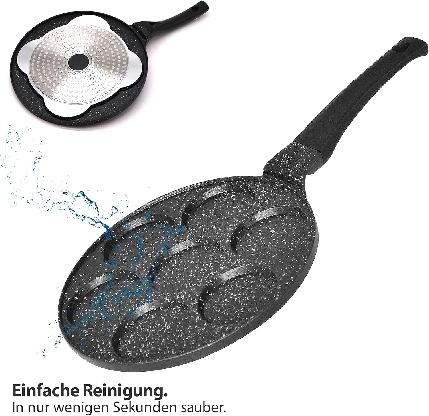 Padella Antiaderente Ø 26 cm per 7 Pancake/Uova - immagine 5