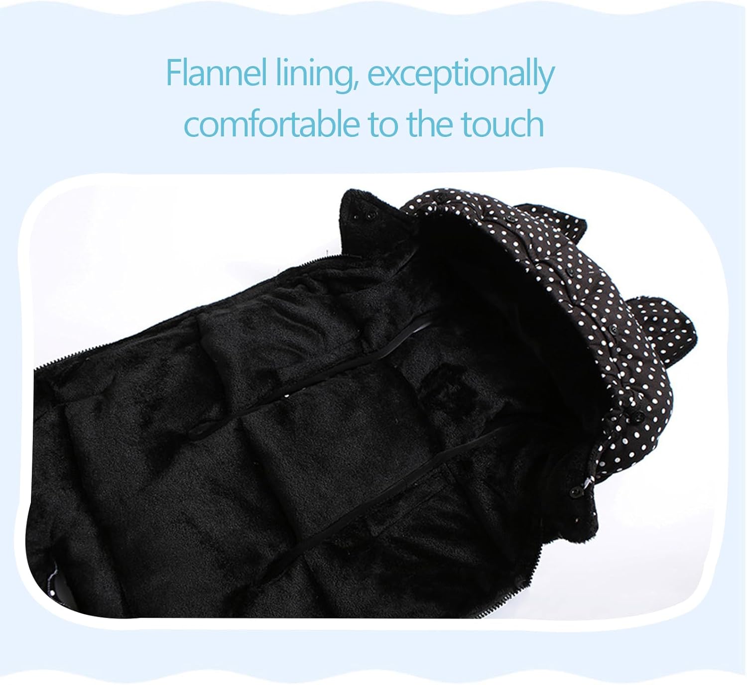 Dsoar Sacco A Pelo per Passeggino Universale Sacco A Pelo Invernale Caldo per Passeggino Impermeabile e Antivento, Adatto per Passeggini, Carrozzine, Lettino per Bambini - immagine 3