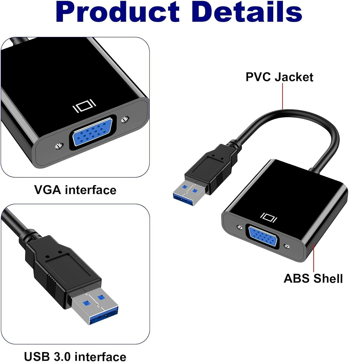 Adattatore USB a VGA - Convertitore Video HD - immagine 6