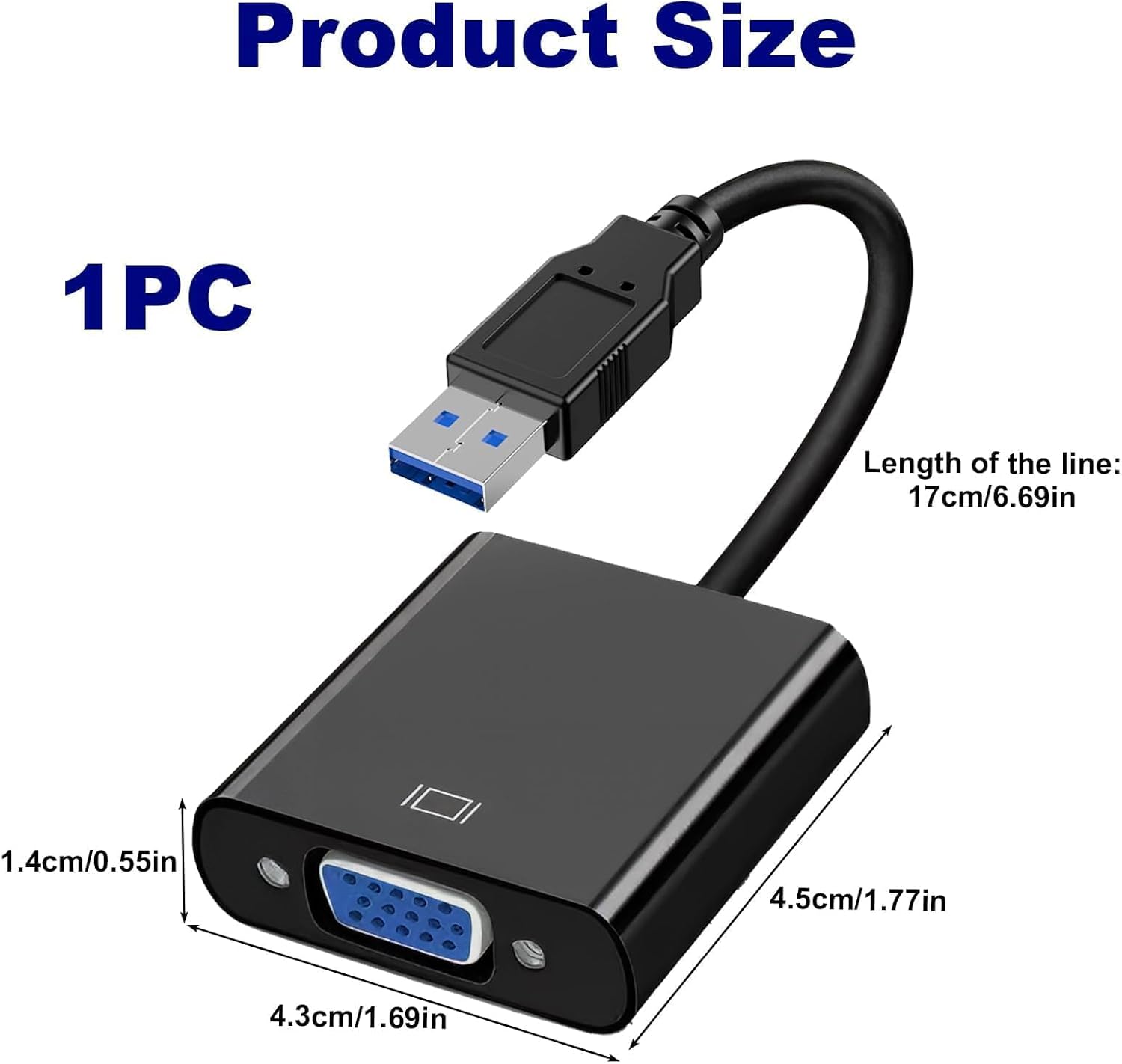 Adattatore USB a VGA - Convertitore Video HD - immagine 7