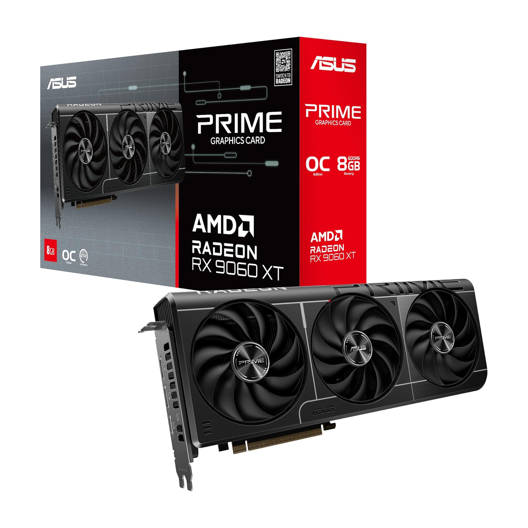Asus Prime AMD Radeon RX 9060 XT OC Edition 8 GB GDDR6