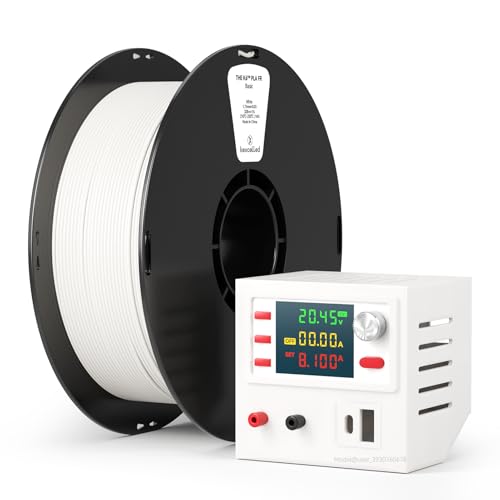 Kexcelled PLA Filamento Ignifugo 1.75mm per Stampante 3D, Bianco