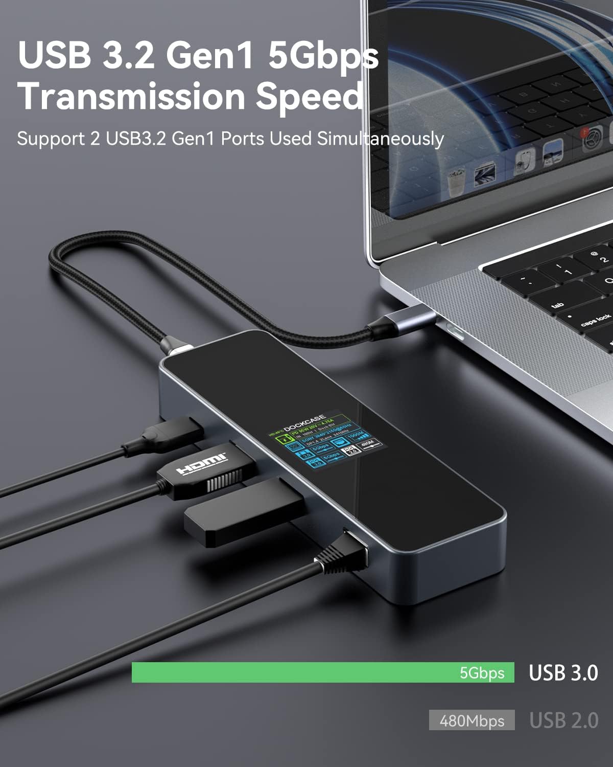 Dockcase Smart USB C Hub 6-in-1 - immagine 4