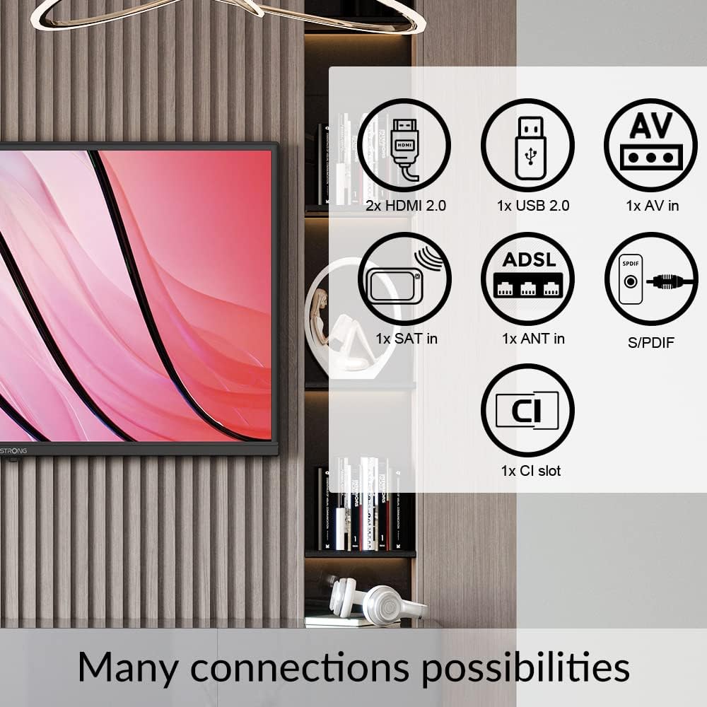 Strong - TV HD 32" SRT32HF2003C, Nero - immagine 4