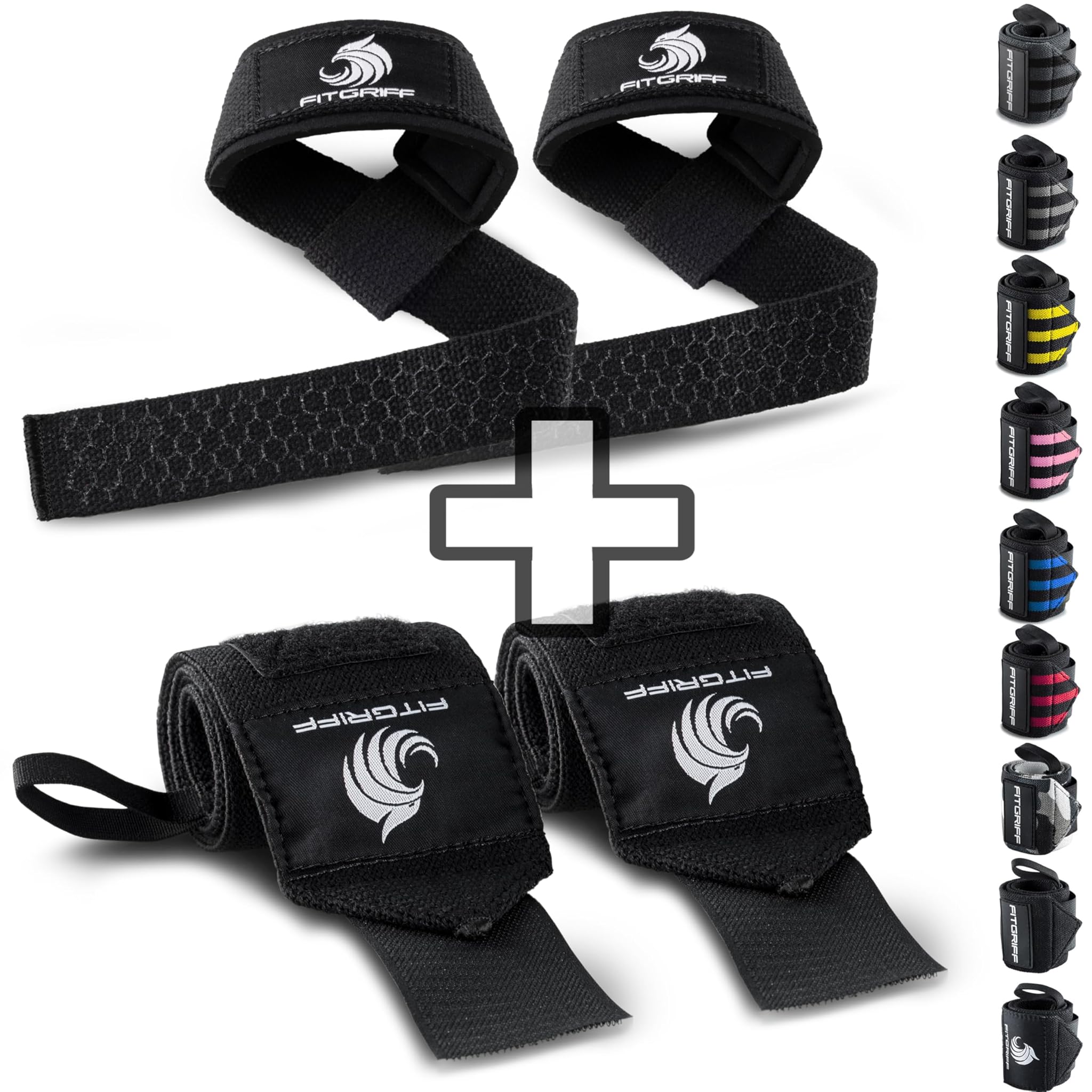 Fitgriff® Straps + Polsini per Palestra (1 Set)