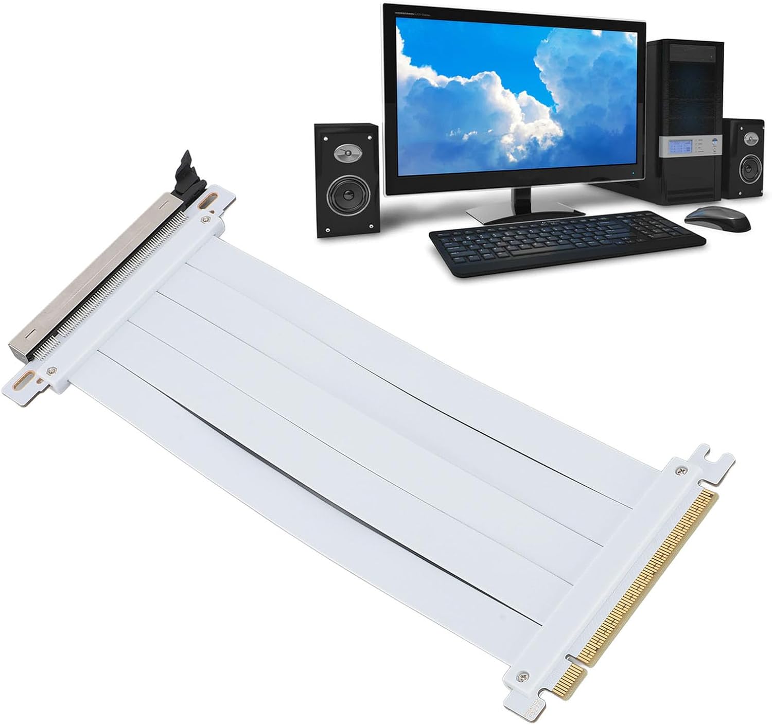 Annadue Cavo Riser PCIE 5.0 X16 Prolunga GPU 30cm - immagine 6