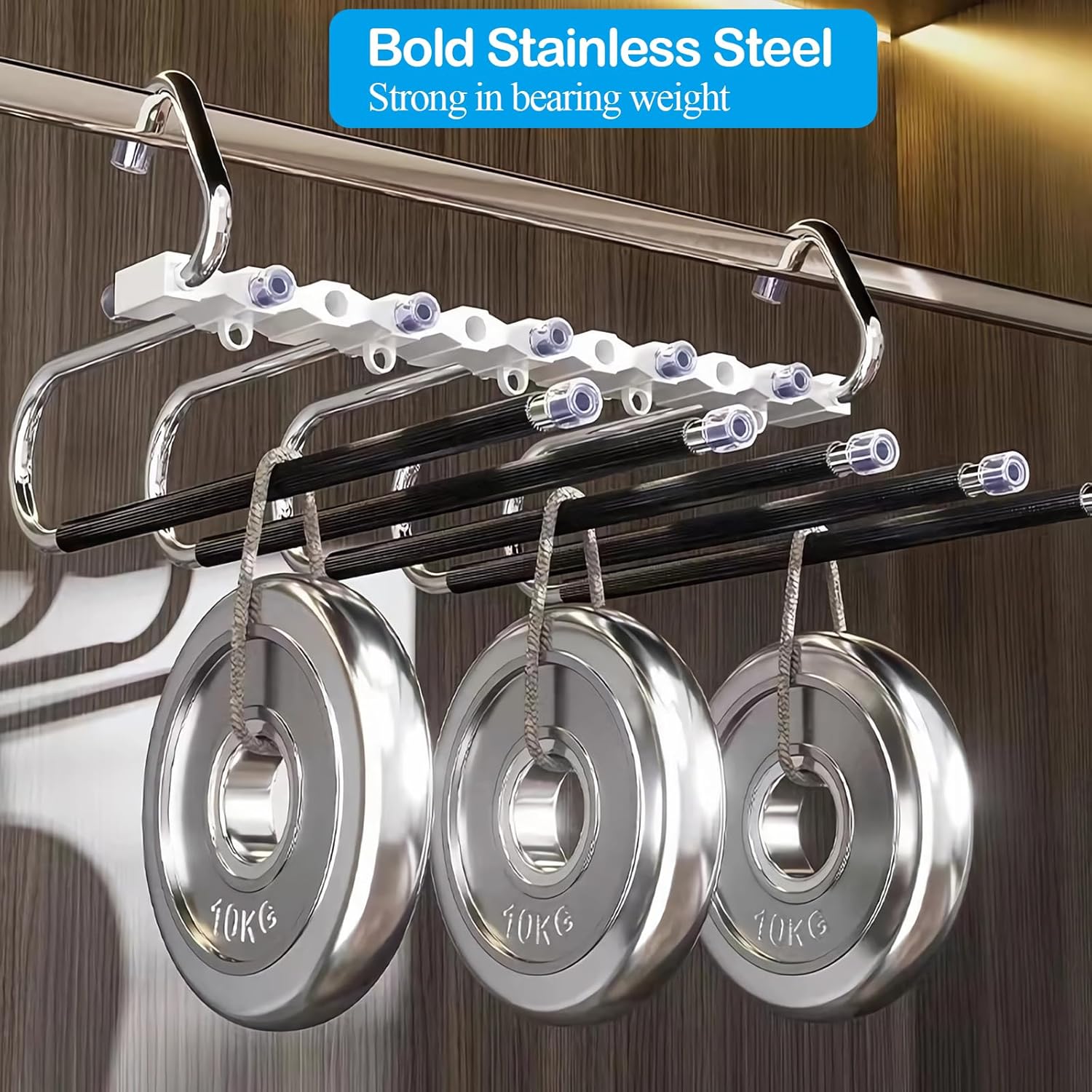 Loputon Grucce Pantaloni Salvaspazio 2 Pezzi, Nero - immagine 6