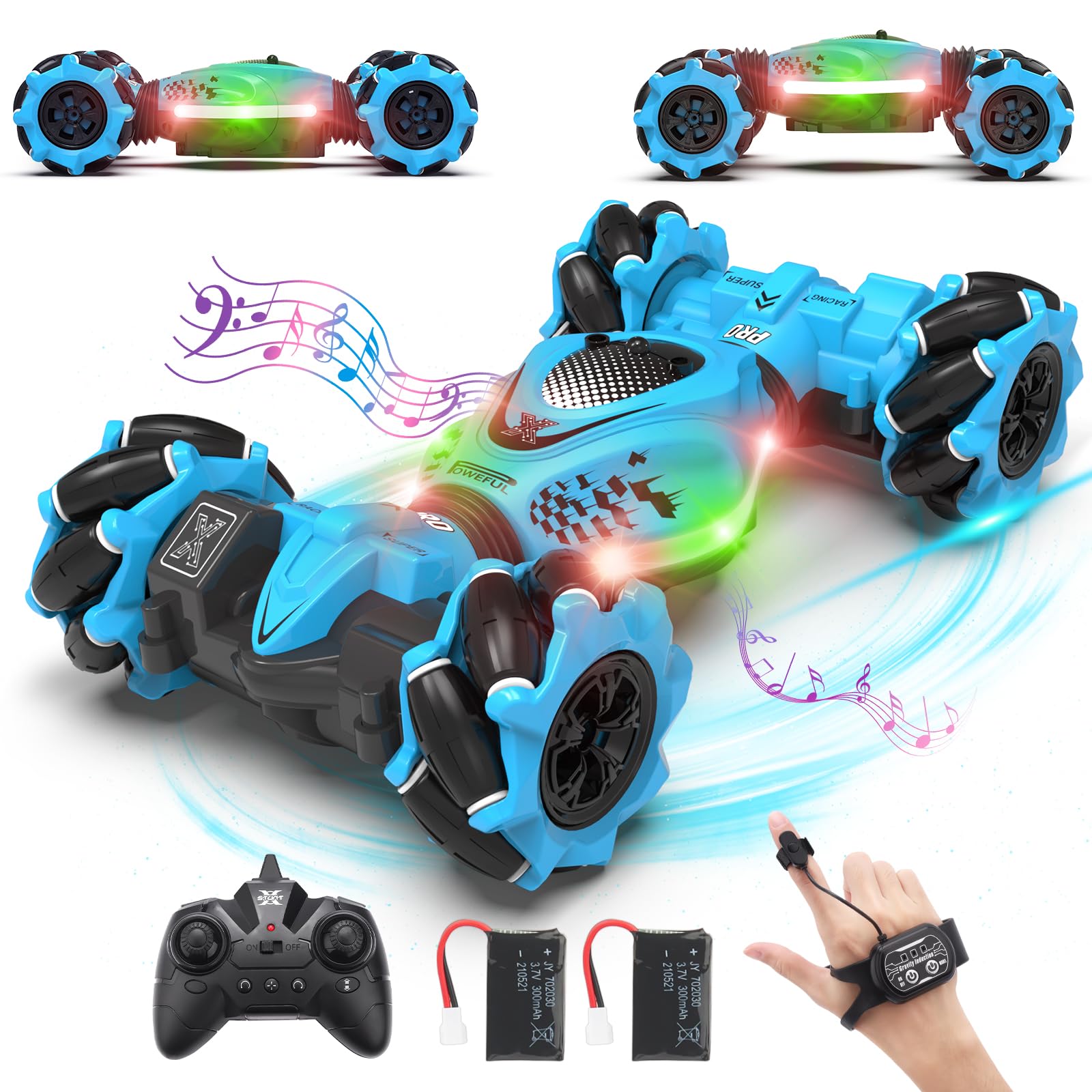 Pristar Macchina Telecomandata RC Twist Stunt Car 360° 4WD