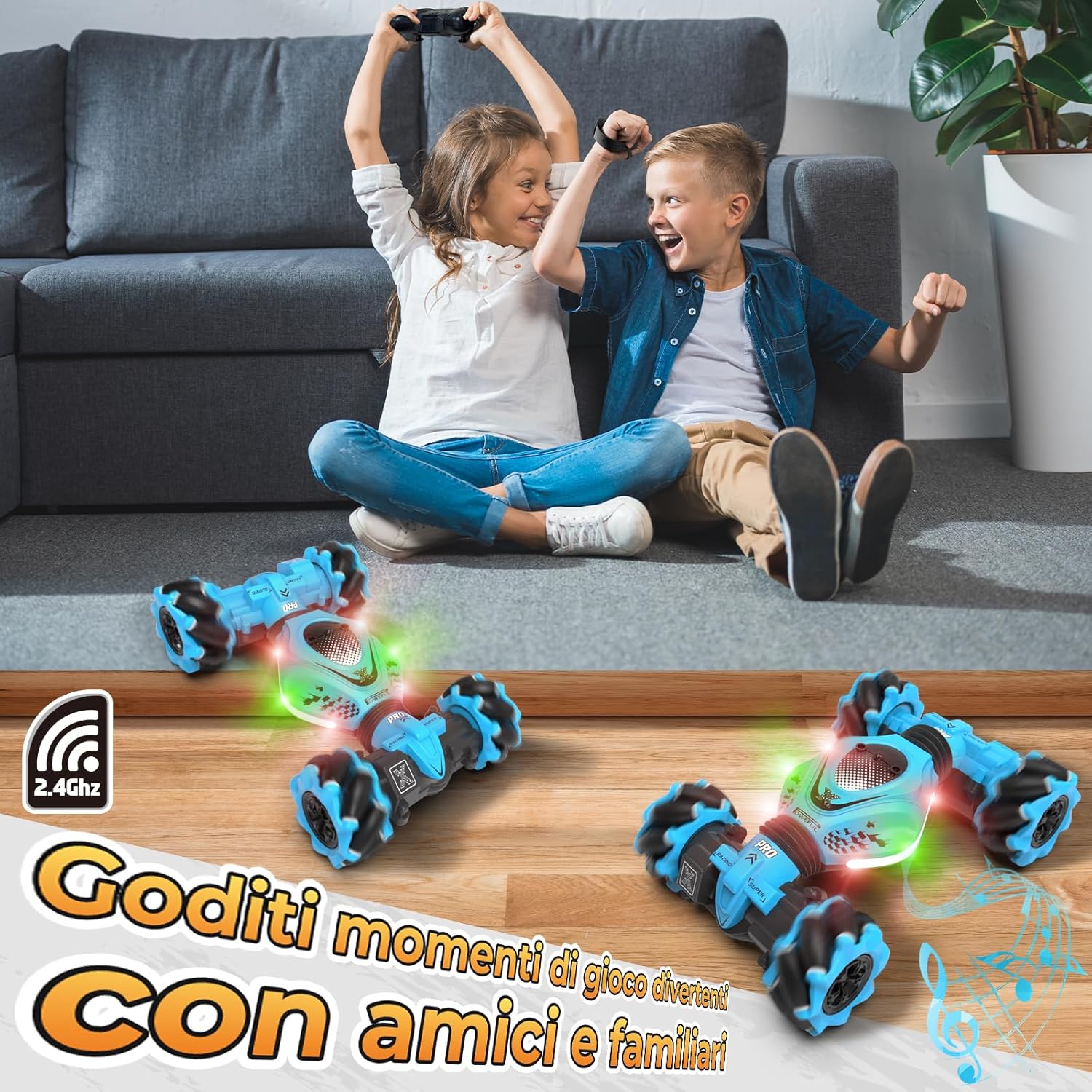 Pristar Macchina Telecomandata RC Twist Stunt Car 360° 4WD - immagine 8