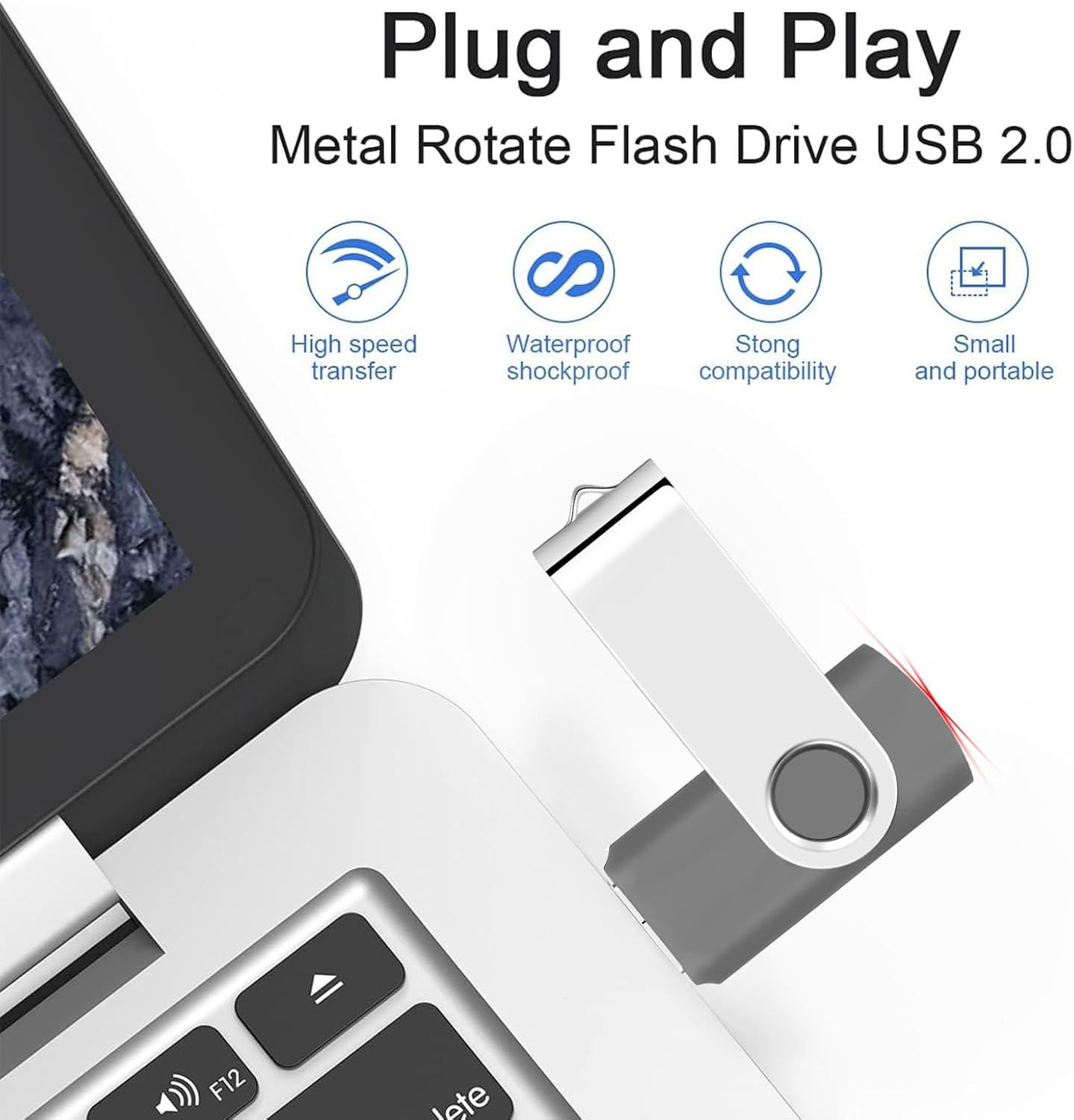 Srvr 20Pack USB Flash Drive 1GB USB2.0, Nero - immagine 2