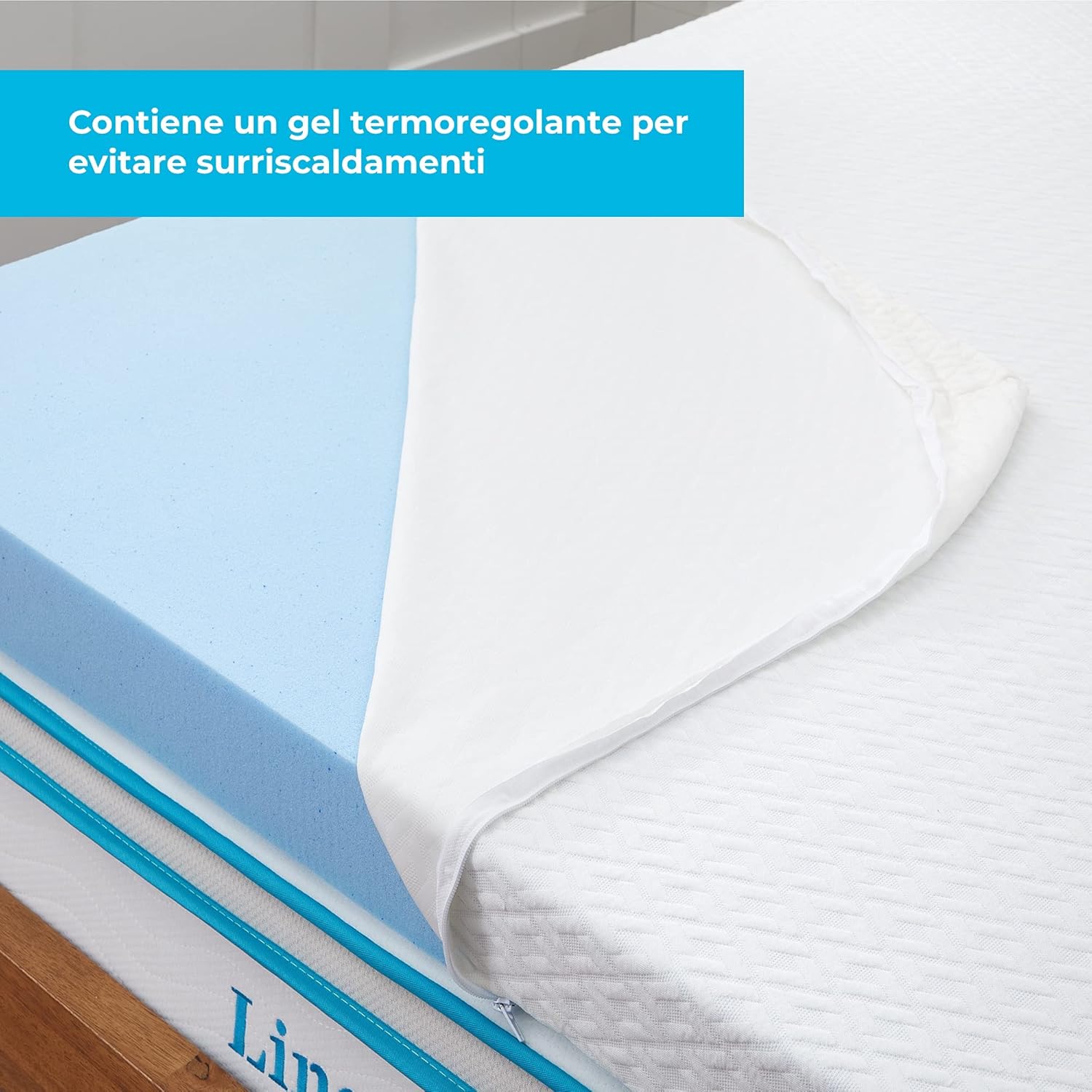 Linenspa Topper Singolo 10cm in Memory Foam - immagine 3