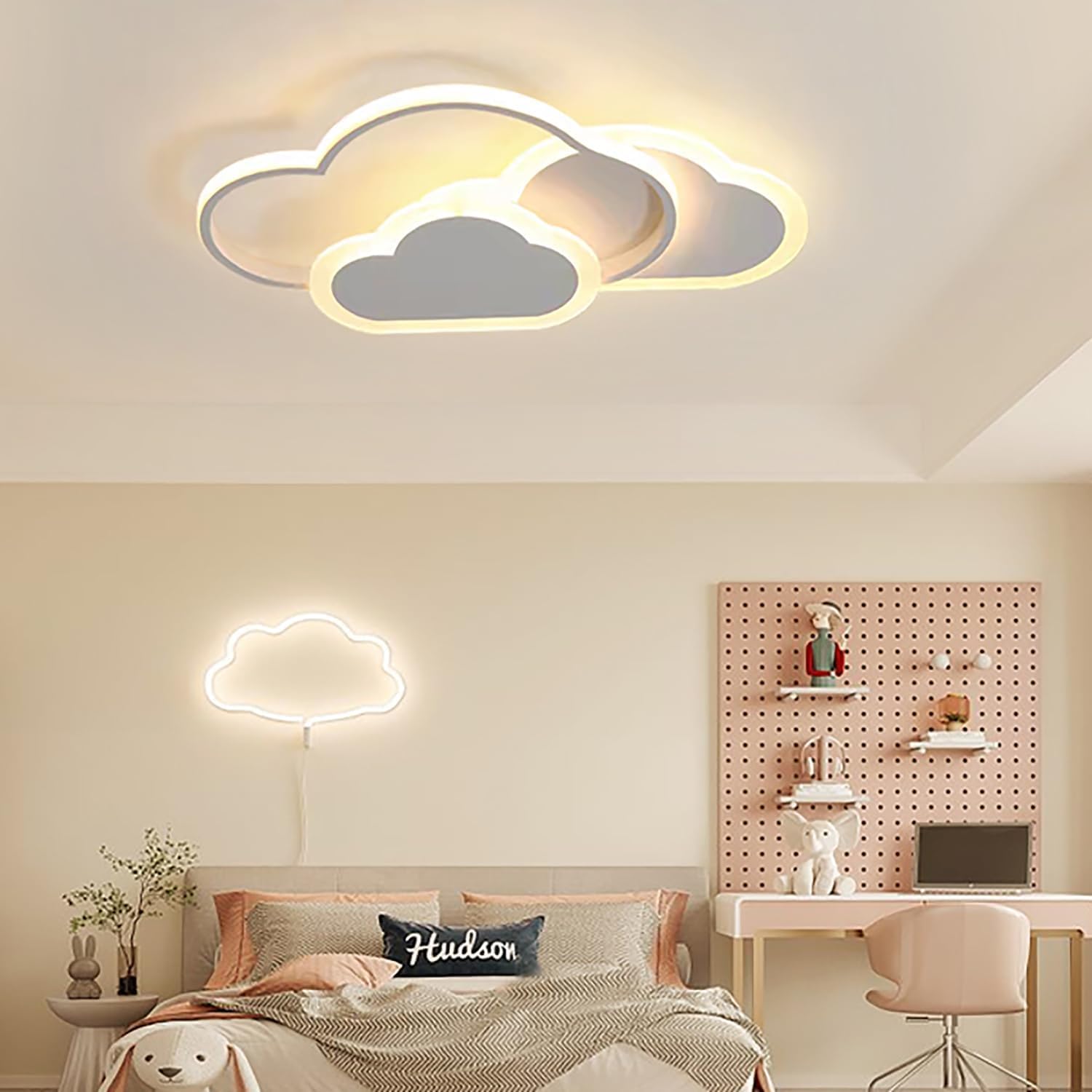 Plafoniera LED Soffitto Cameretta Nuvola 62cm 48W - immagine 6