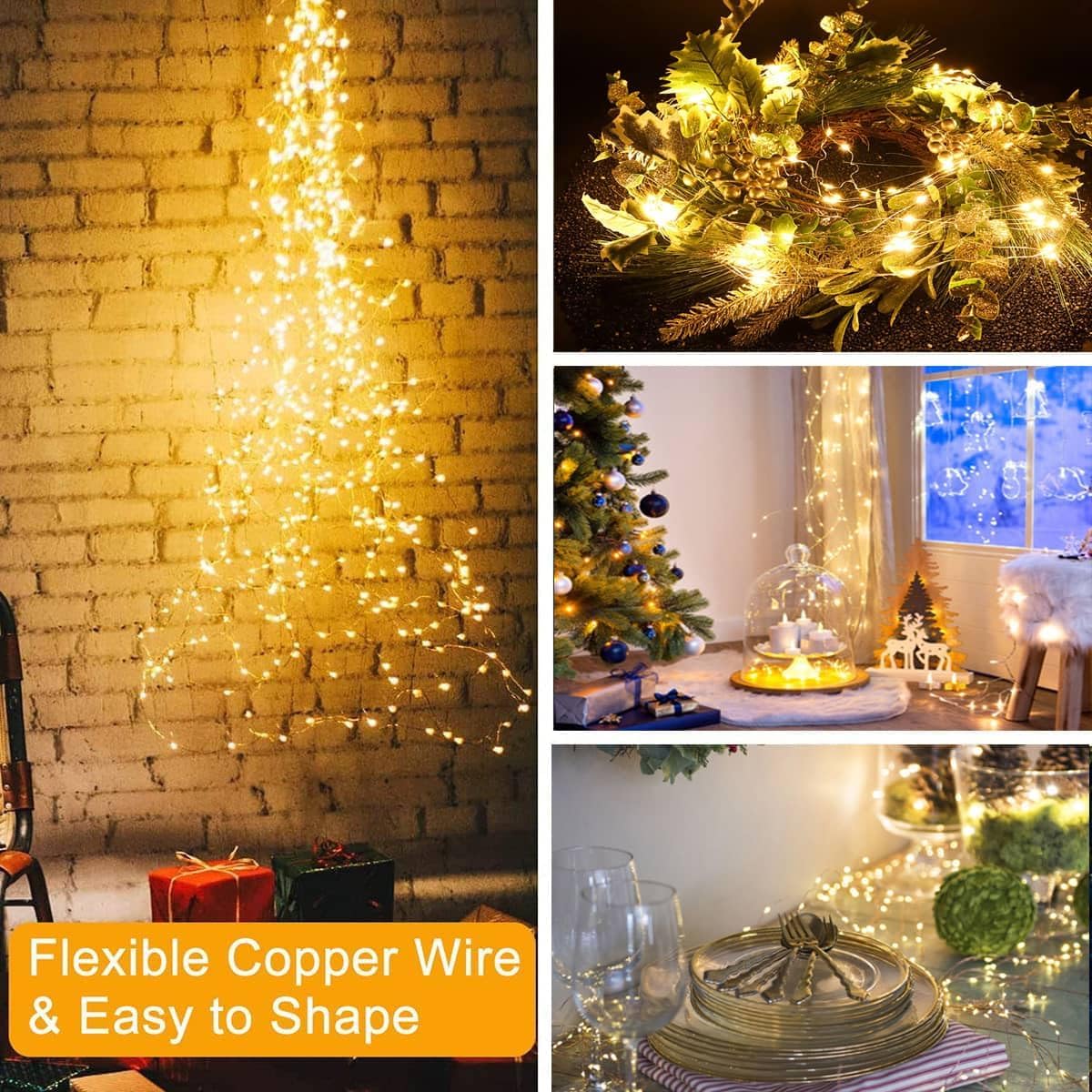 Joycome Luci a Cascata 2m 400 LED con Spina - immagine 2