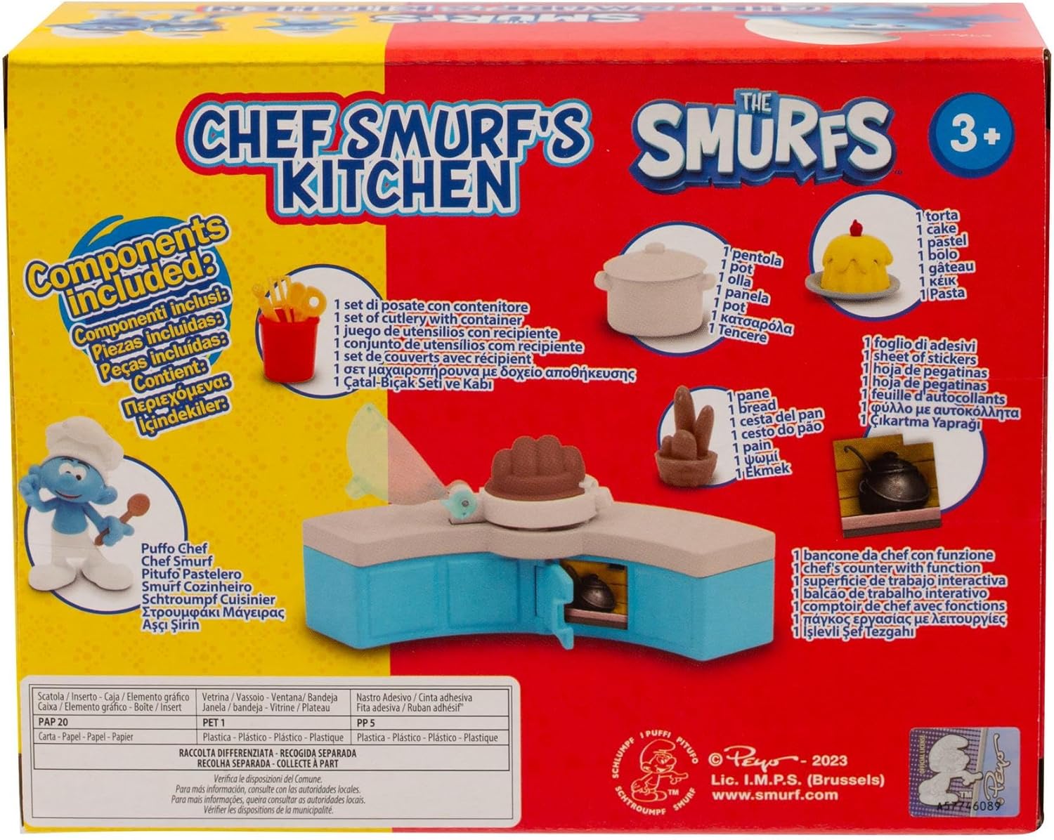 GIOCHI PREZIOSI I Puffi - Puffo Chef 5,5 cm con Cucina - immagine 6