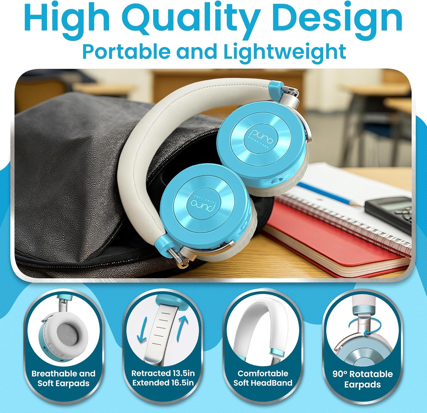 Puro Sound Labs JuniorJam Plus - Cuffie Bluetooth - immagine 5