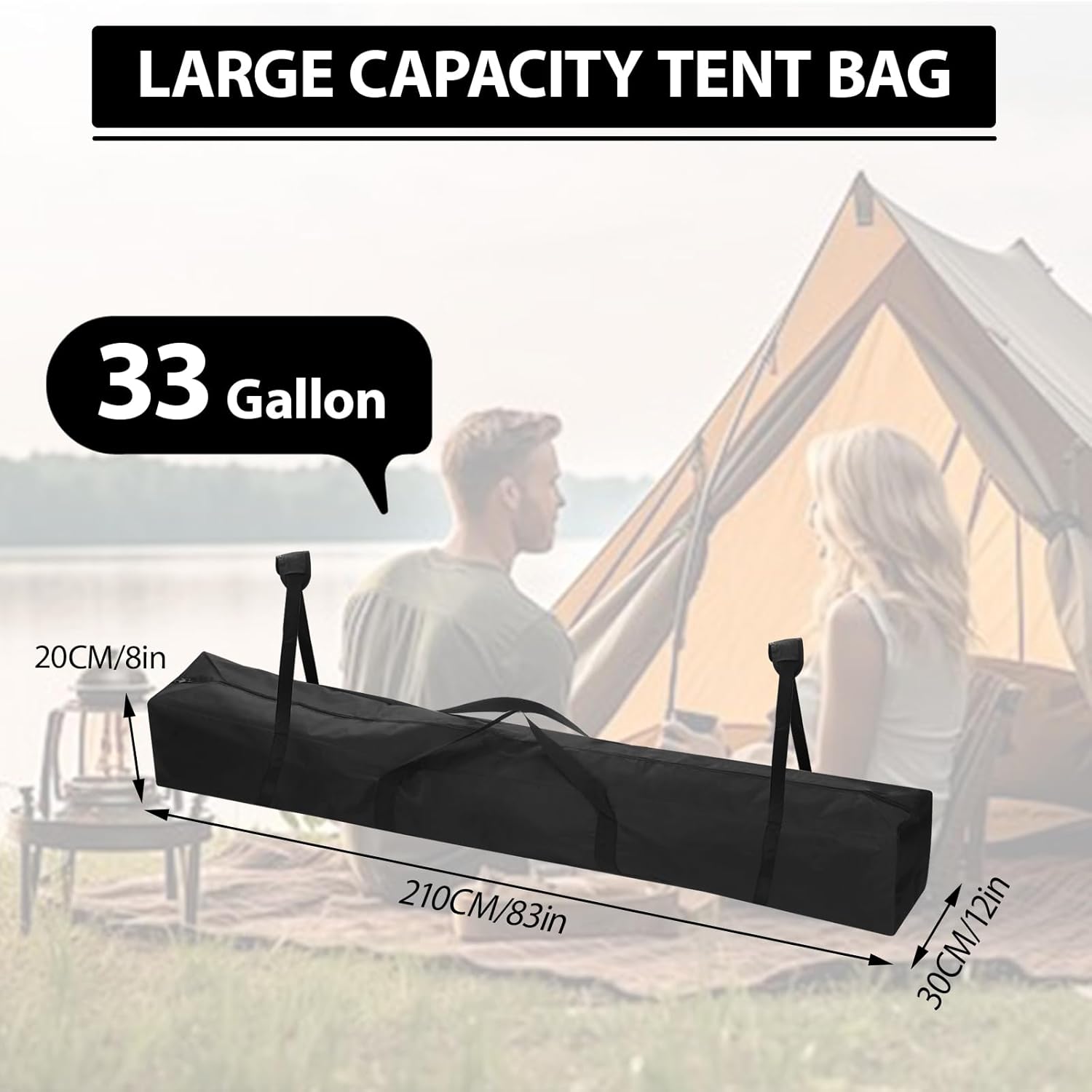 CISSIYOG Borsa Portatile per Tenda 210 cm - immagine 2