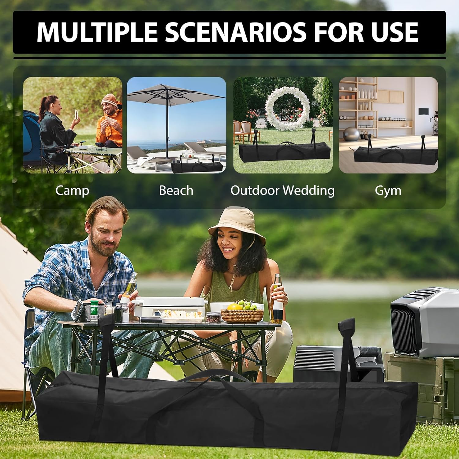 CISSIYOG Borsa Portatile per Tenda 210 cm - immagine 4