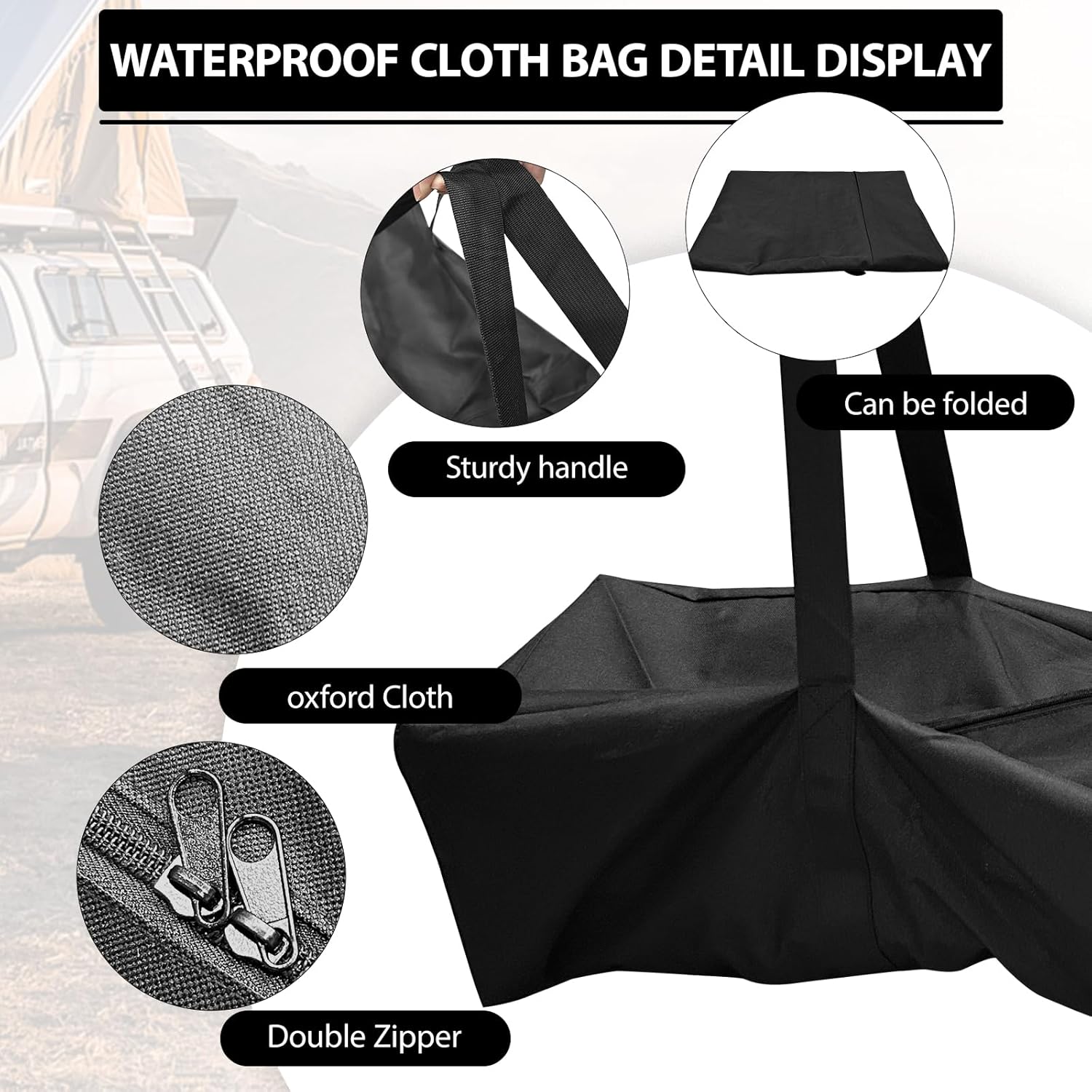 CISSIYOG Borsa Portatile per Tenda 210 cm - immagine 5