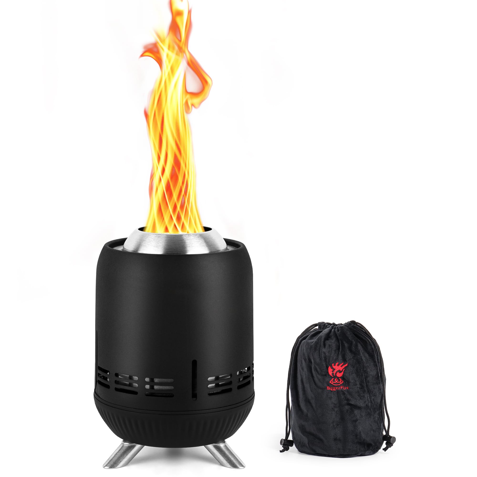 Biggerfire Braciere Portatile da Tavolo Senza Fumo