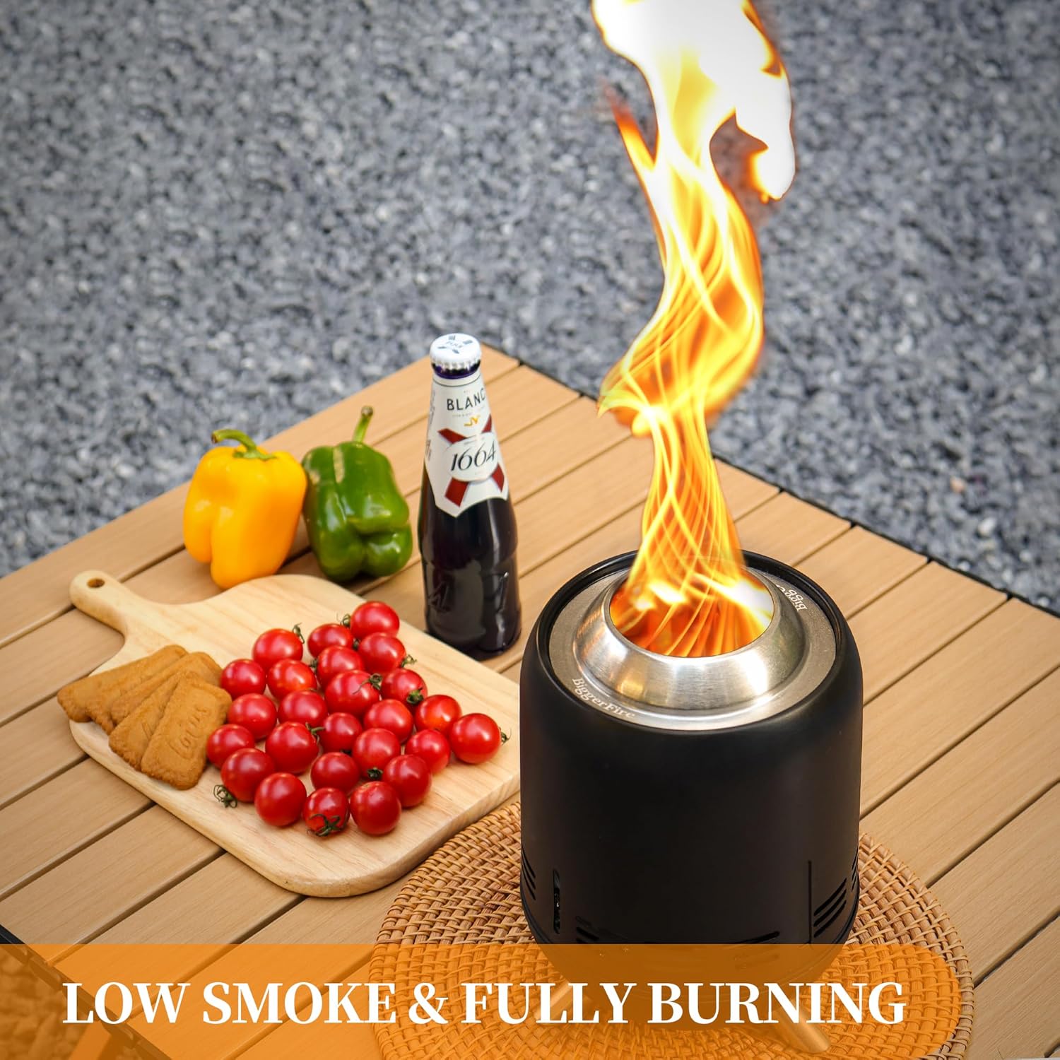 Biggerfire Braciere Portatile da Tavolo Senza Fumo - immagine 2