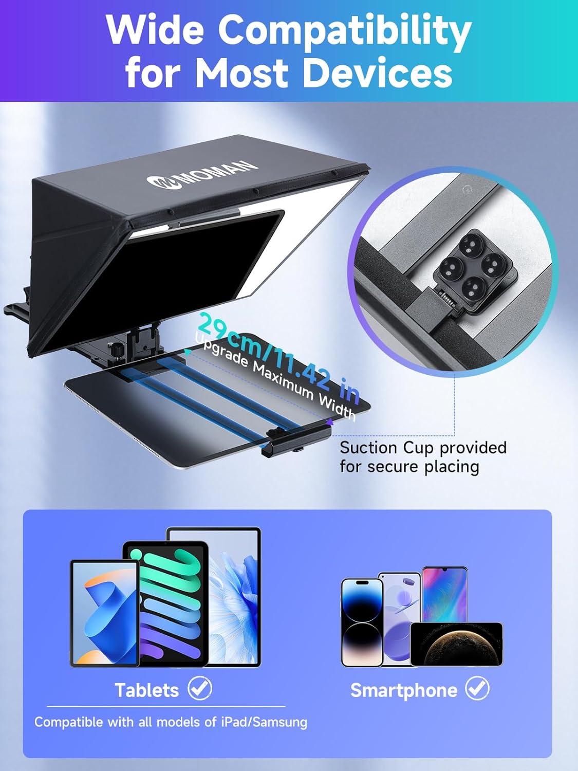 Moman MT16 Prompter per Tablet 16 Pollici - immagine 3