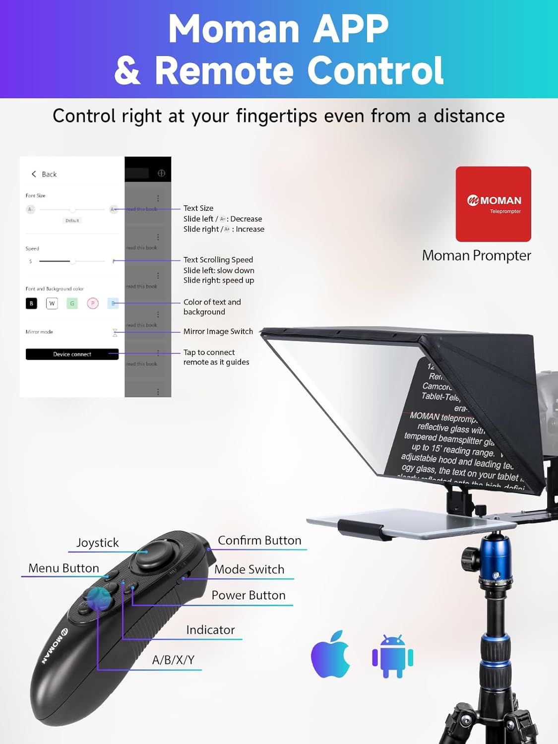 Moman MT16 Prompter per Tablet 16 Pollici - immagine 4