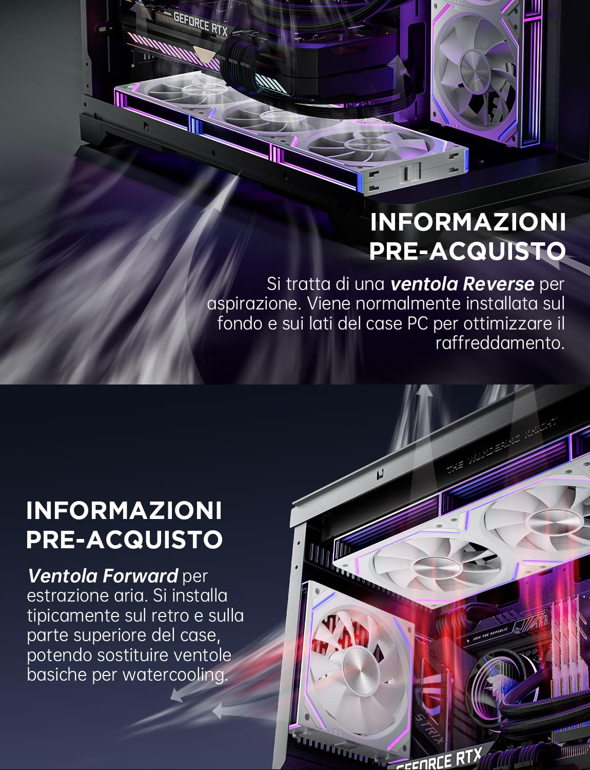 Asiahorse DAWN - Ventola PC RGB 120mm 3 pezzi - immagine 2