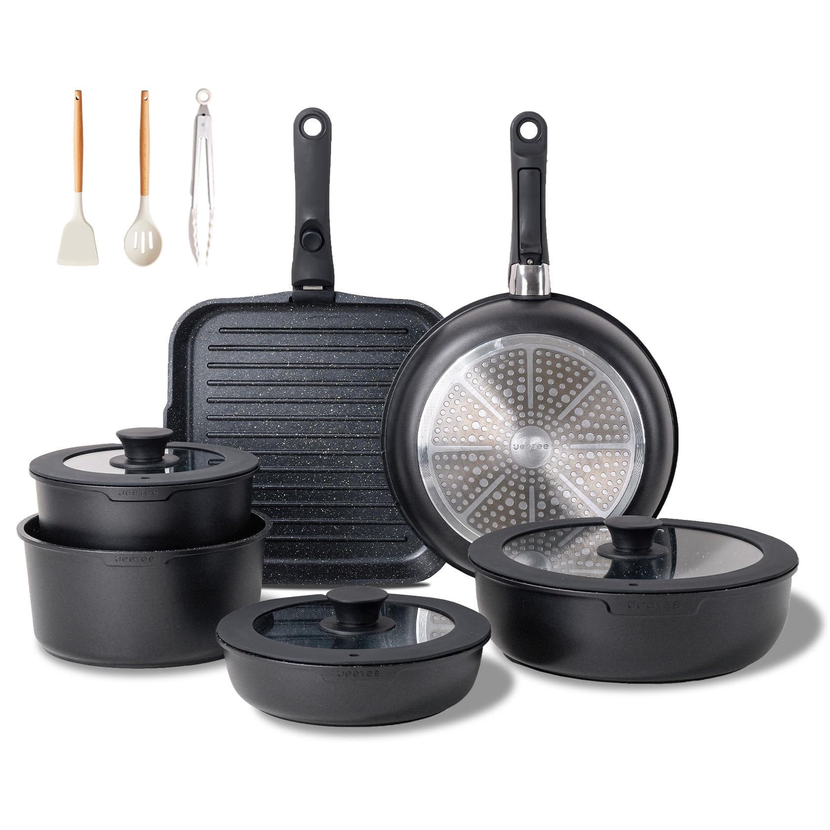 Jeetee Set Pentole Induzione 25 pezzi Antiaderenti