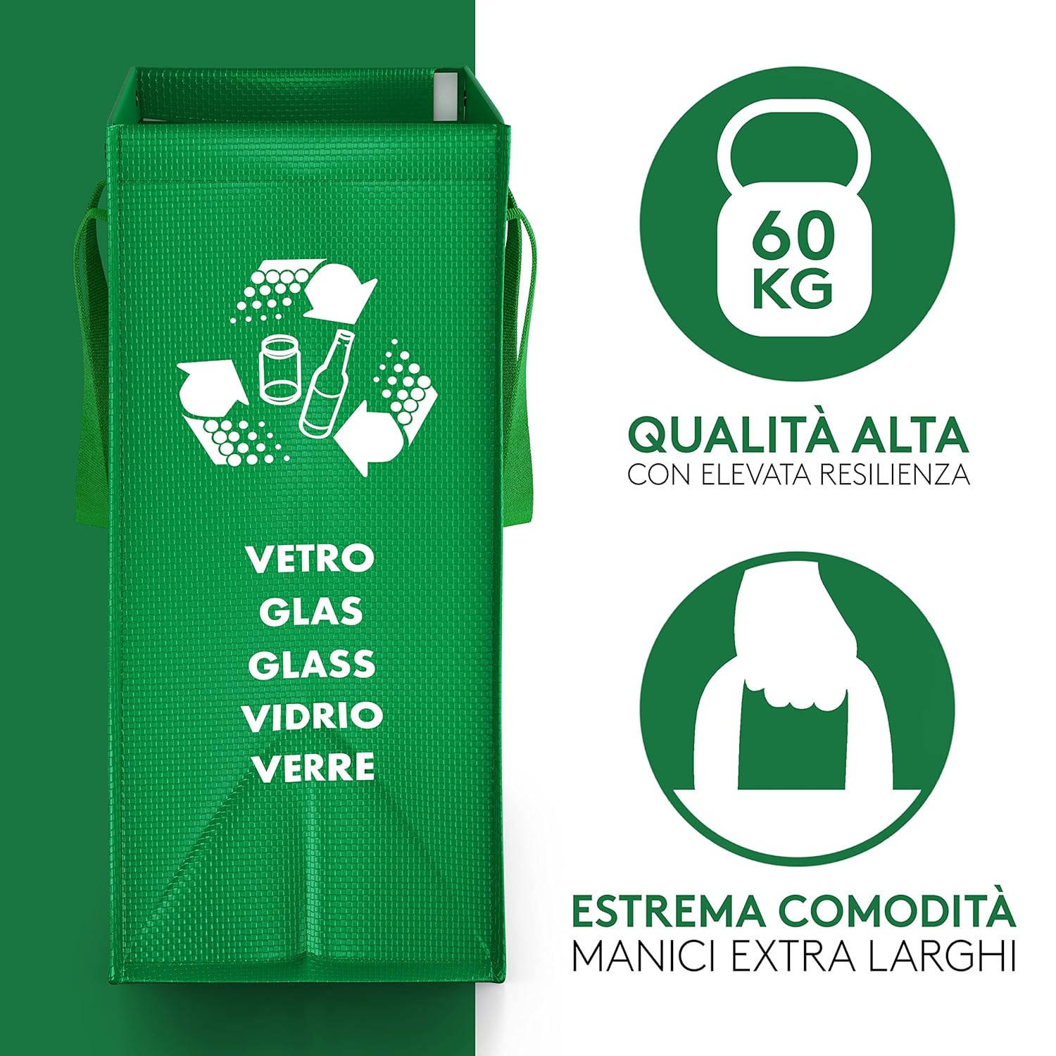 Ptms® Borse Raccolta Differenziata - 3 Bidoni Interno/Esterno - immagine 3