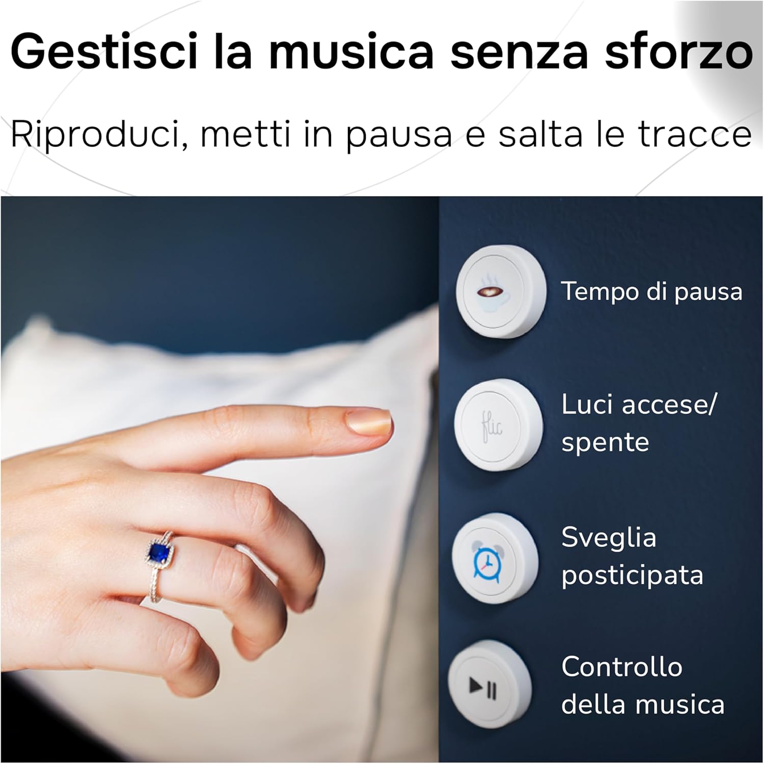 Pulsante Flic Nero - Confezione da 3 - immagine 5