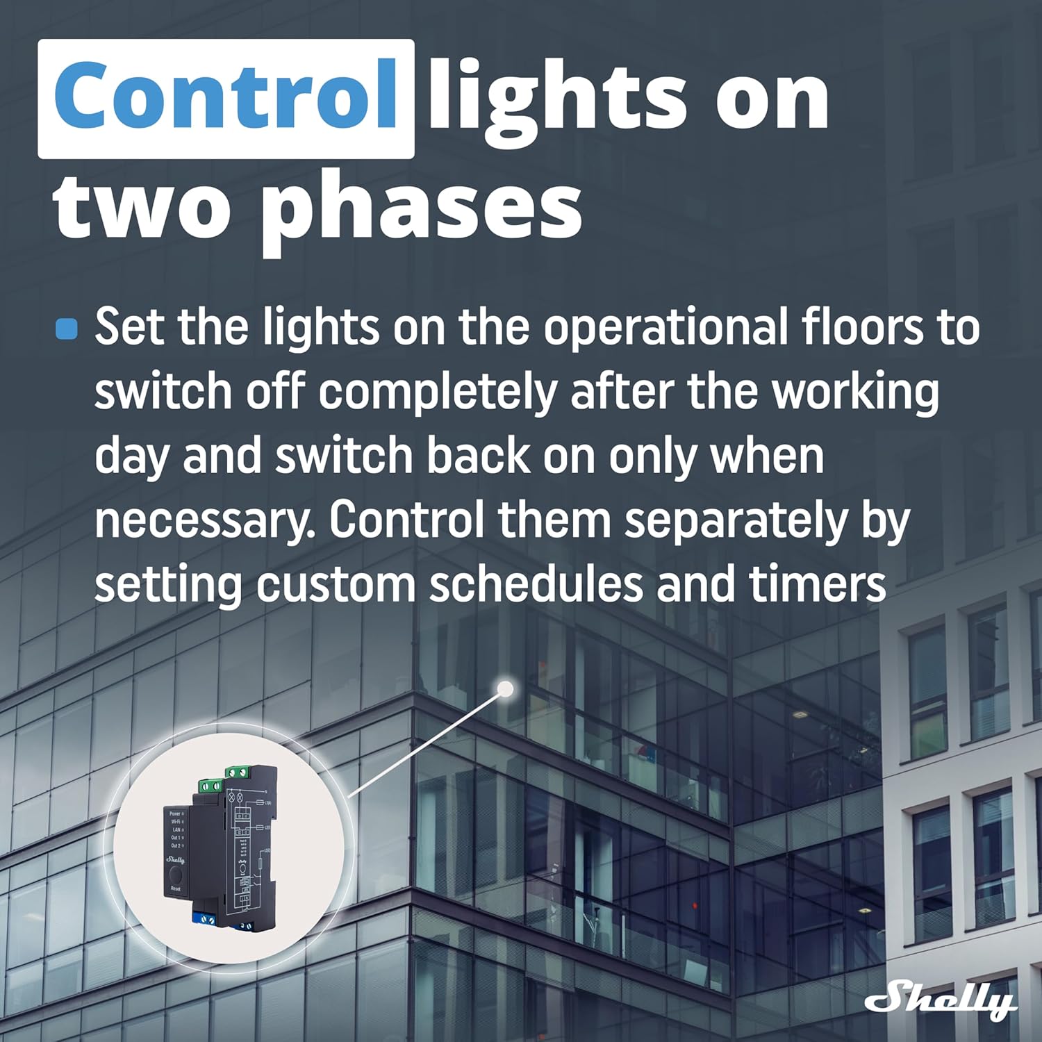 Shelly Pro 2 - Relè Interruttore Smart 2 Canali 25A - immagine 3