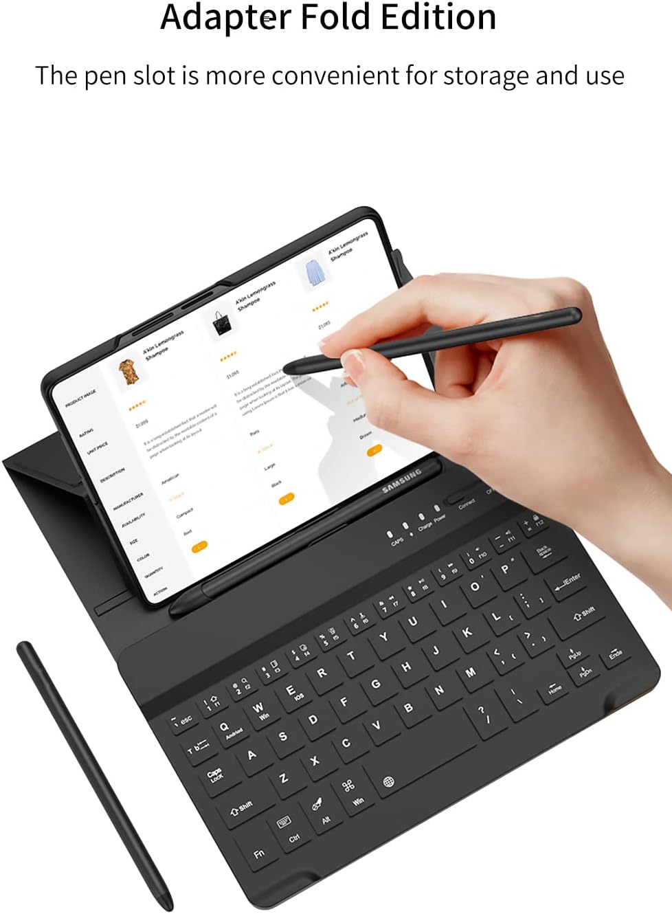 Coque Custodia per Samsung Galaxy Z Fold 4 5G, Verde - immagine 4