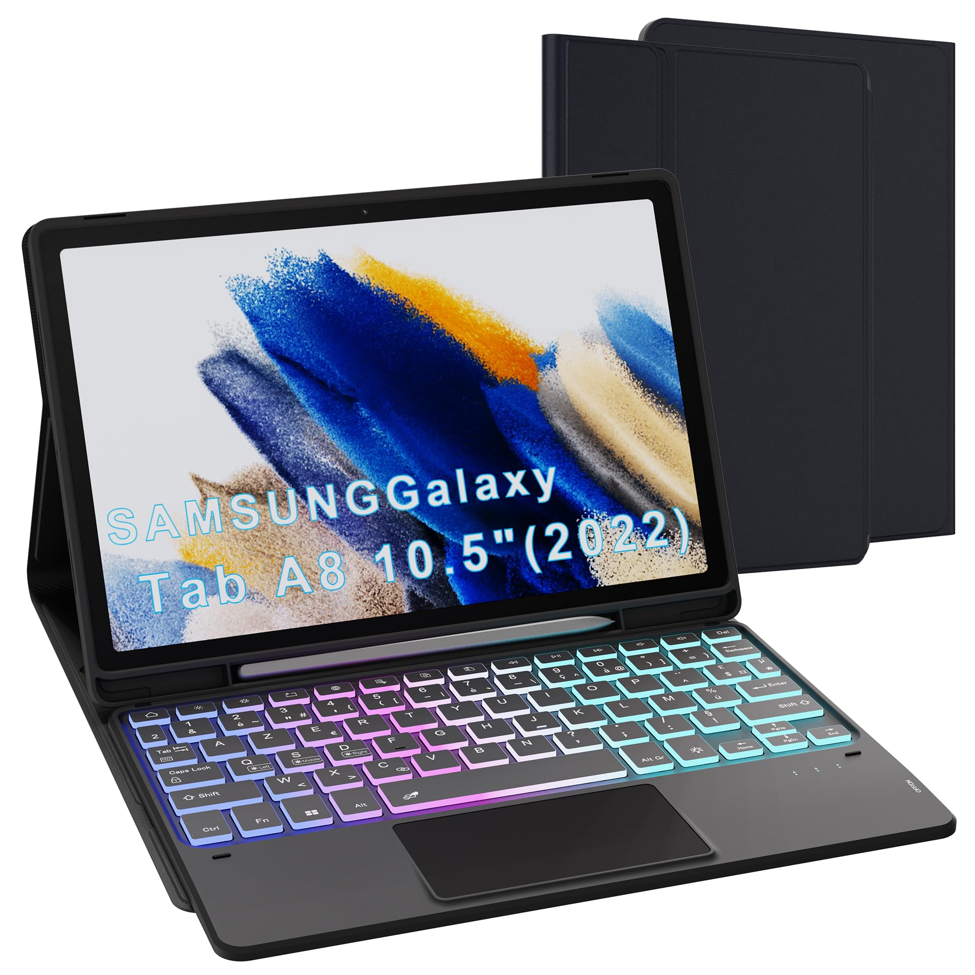 Vankeypad Custodia Tastiera per Samsung Galaxy Tab A8 10.5''