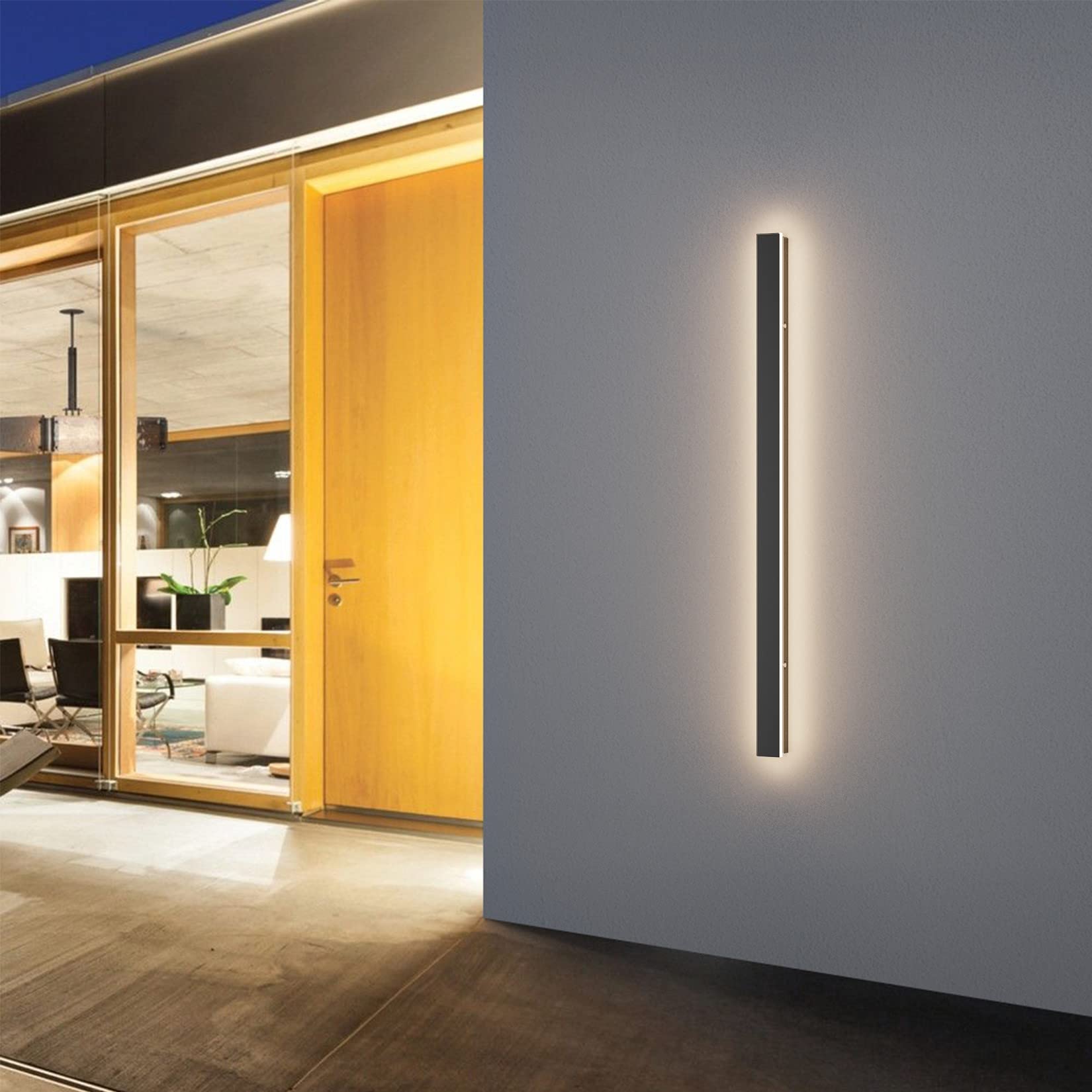 K-bright Lampada da Parete LED 30W 4000K, Nero