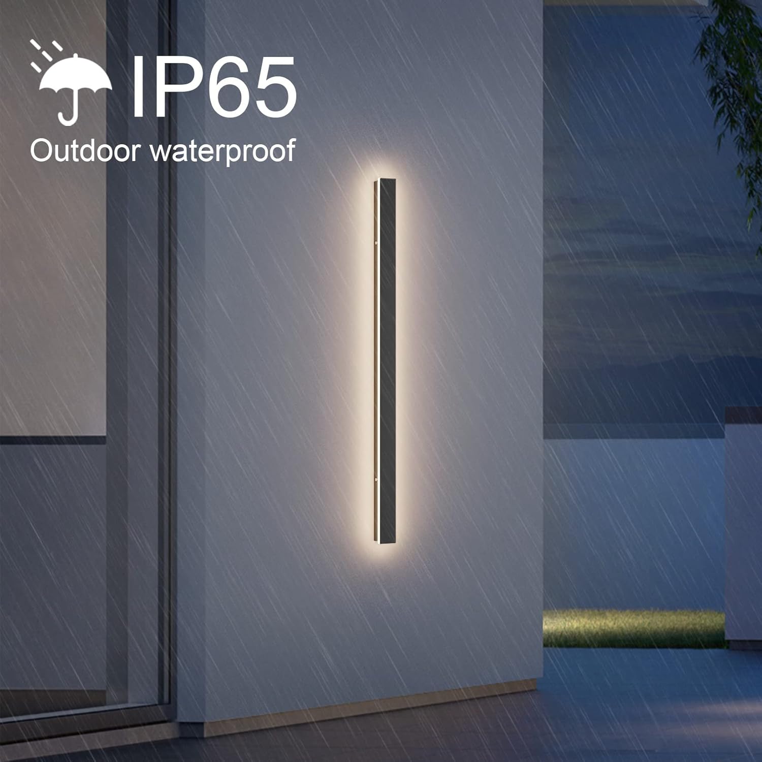 K-bright Lampada da Parete LED 30W 4000K, Nero - immagine 2