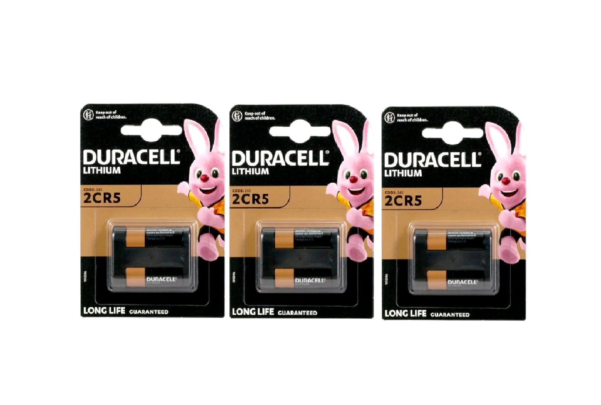3X Duracell 245 2CR5 Lithium (3 Blister Da 1 Batteria) 3 Pile