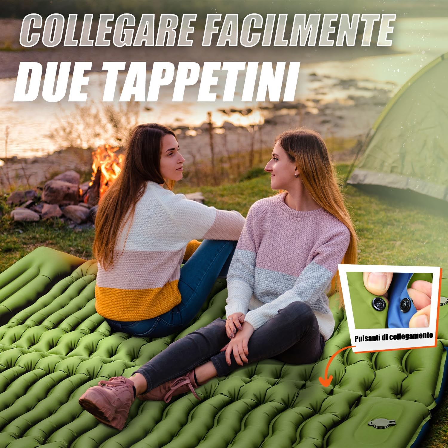 Yuzonc Materassino Campeggio Autogonfiante Ultraleggero - immagine 4