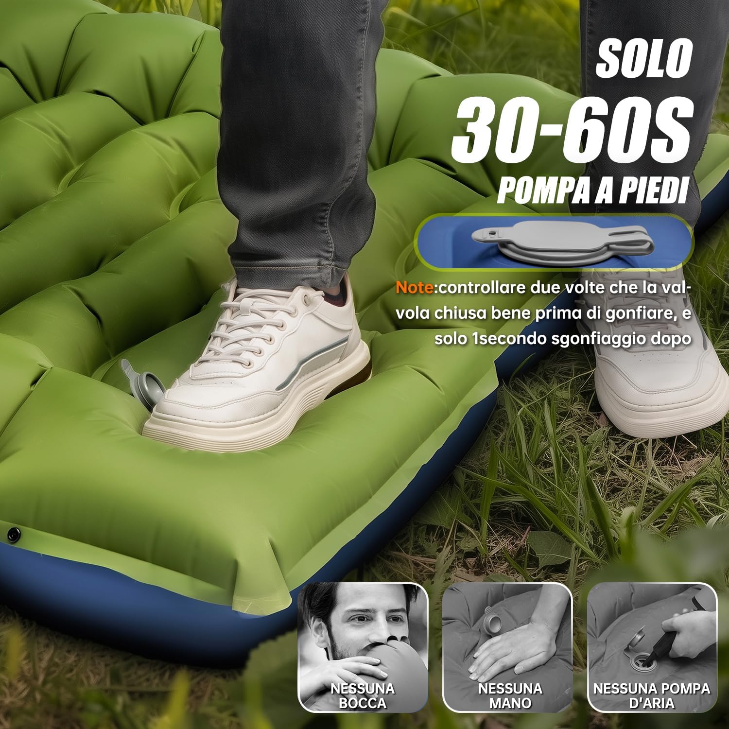 Yuzonc Materassino Campeggio Autogonfiante Ultraleggero - immagine 5