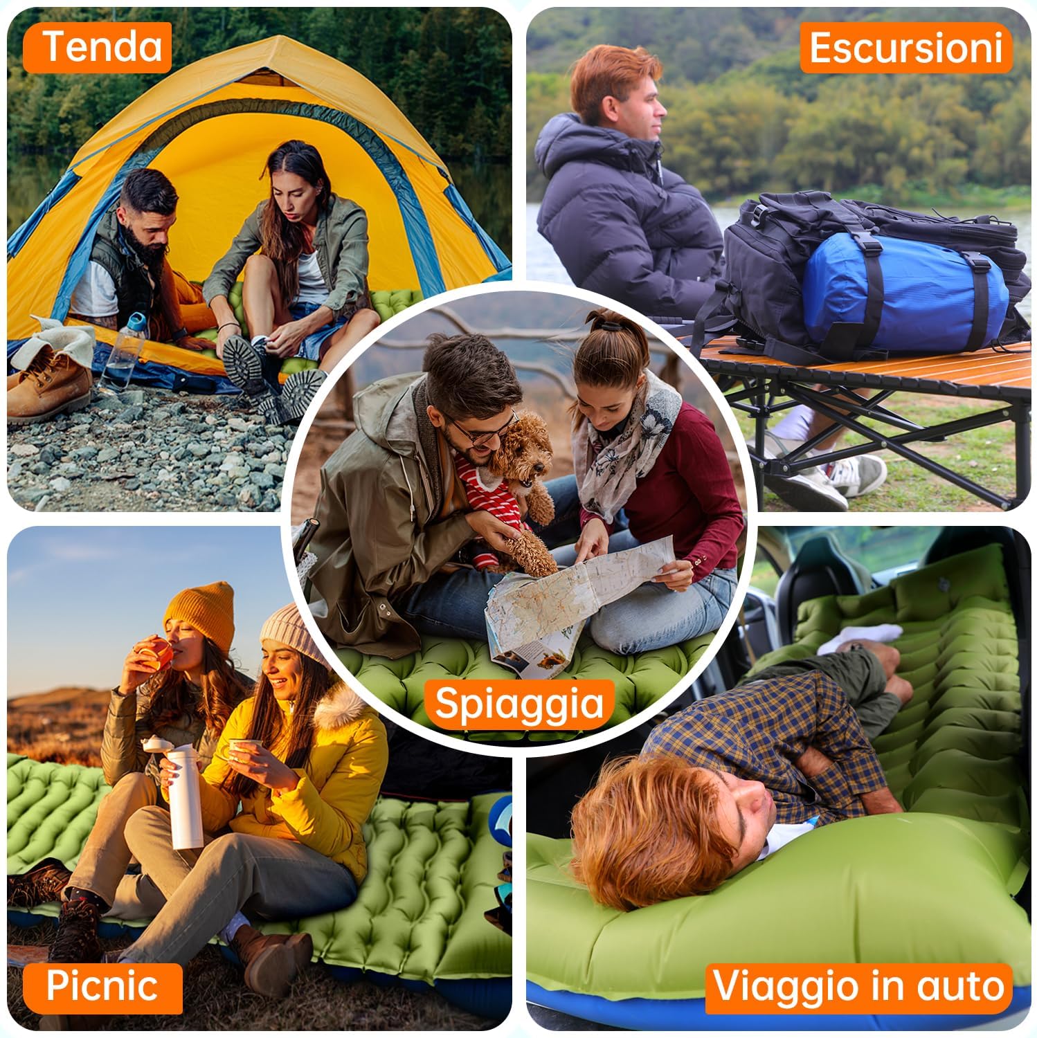 Yuzonc Materassino Campeggio Autogonfiante Ultraleggero - immagine 6