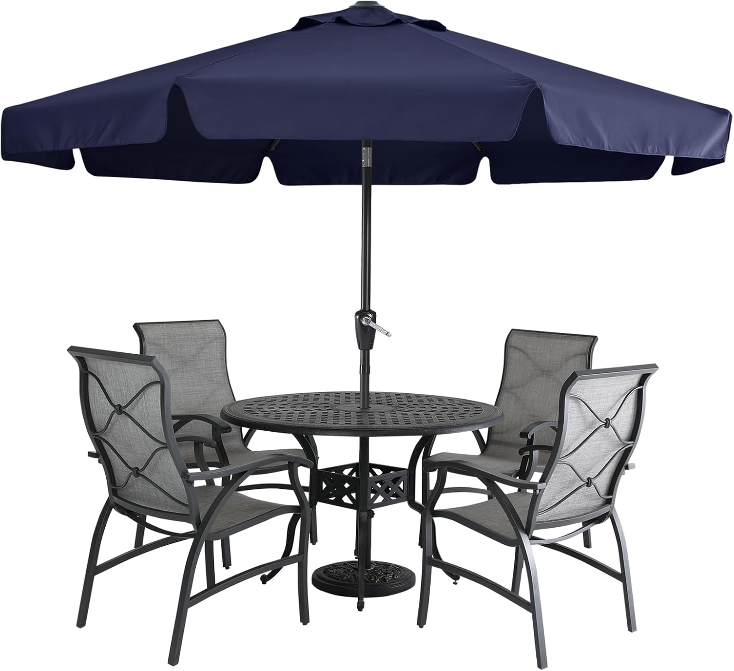 Mastercanopy Mantovana Ombrellone 2,7m, Blu Navy - immagine 1