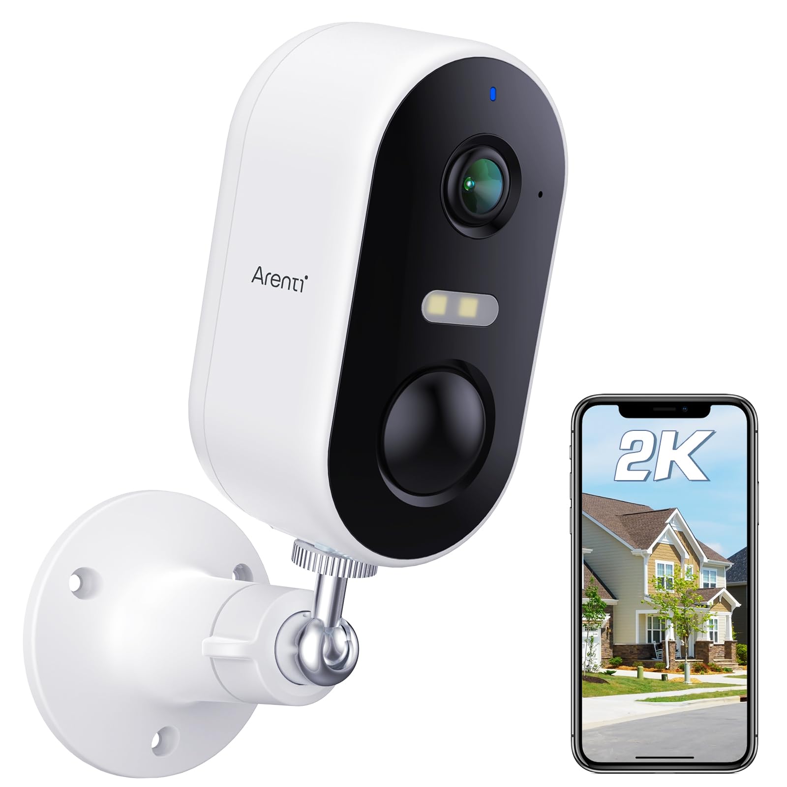 Arenti Telecamera Wi-Fi Esterno 2K/3MP Senza Fili