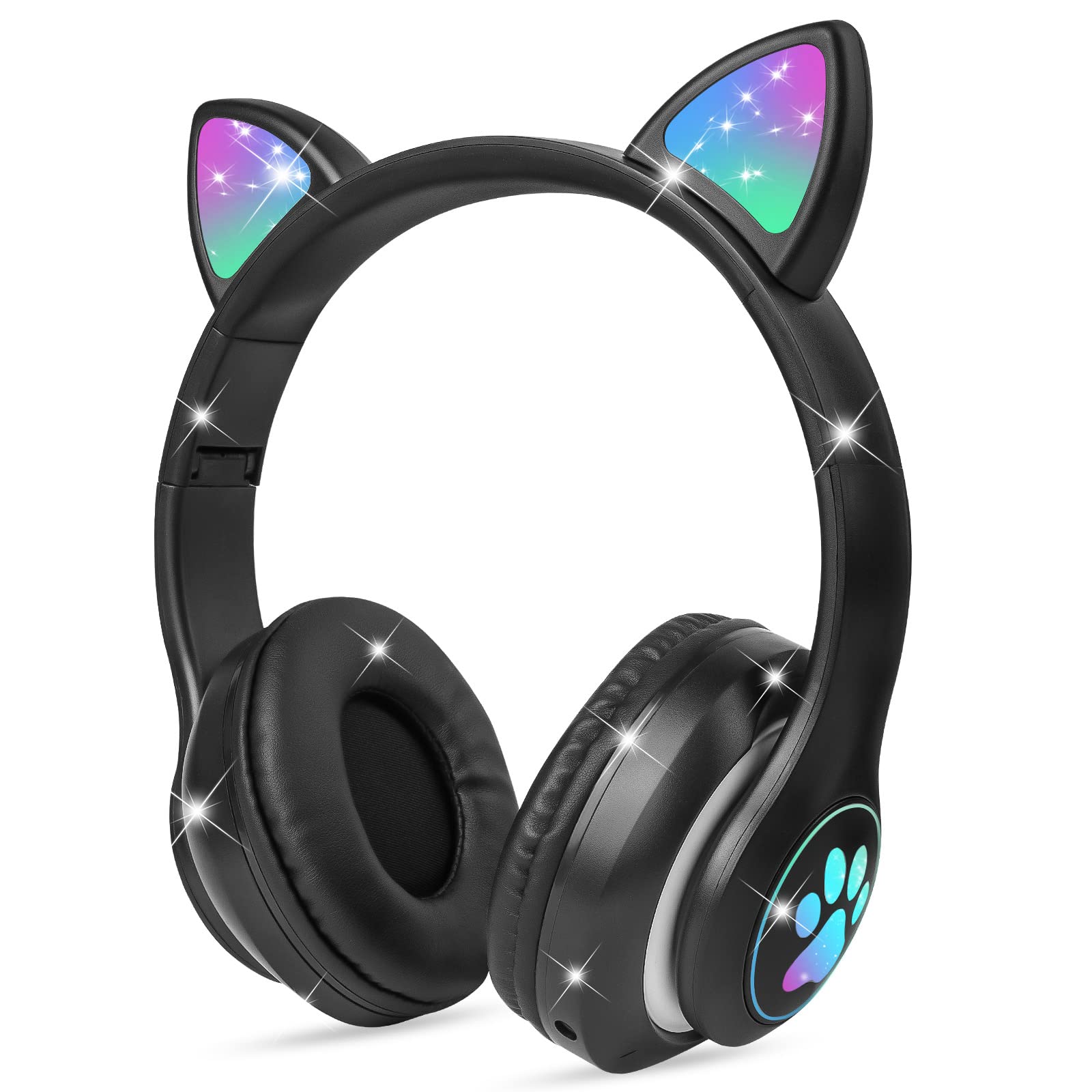 Axfee Cuffie Bluetooth per Bambini con Orecchie di Gatto